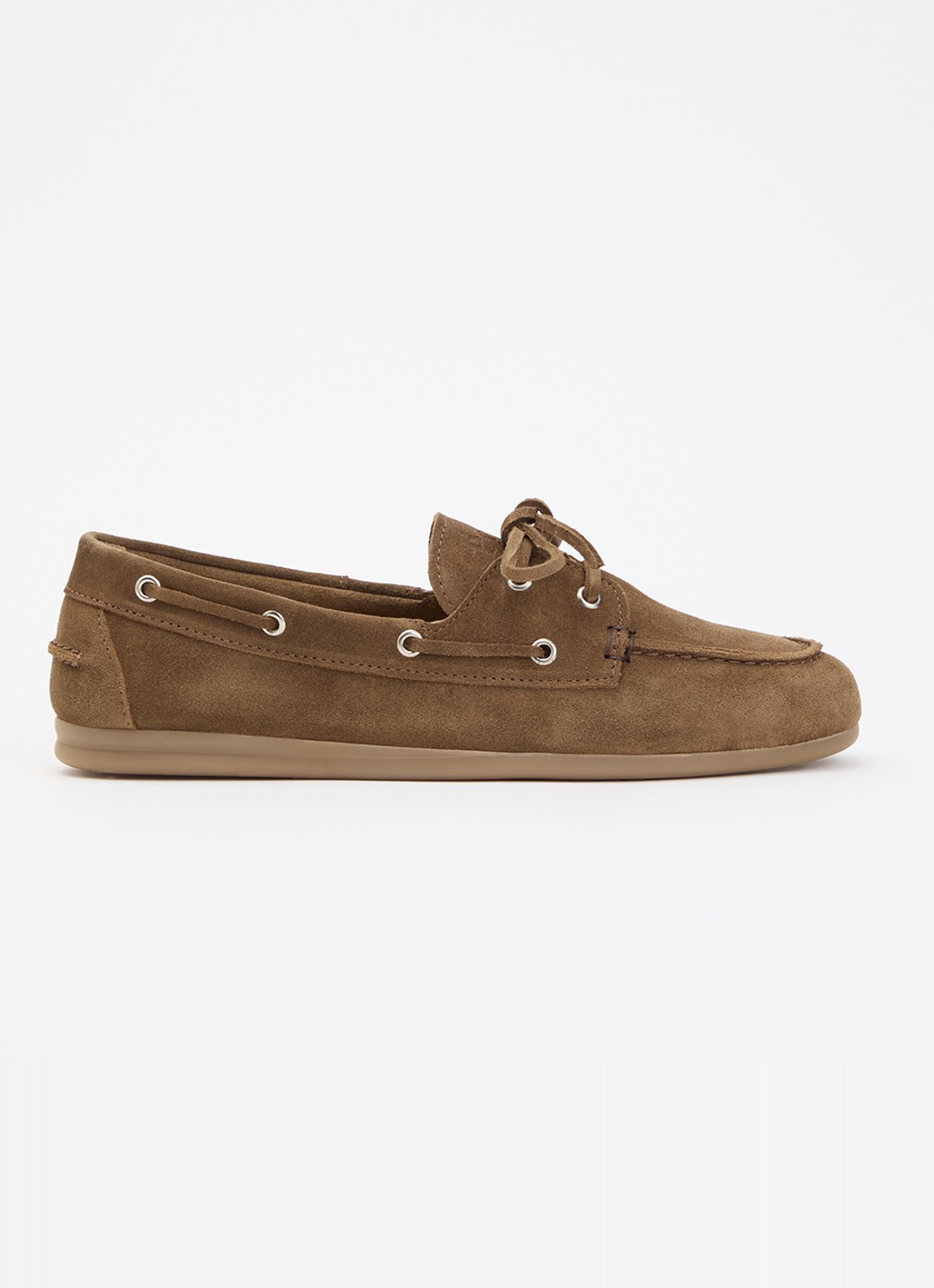 Posa Bootschoen van suède - voorkant taupe