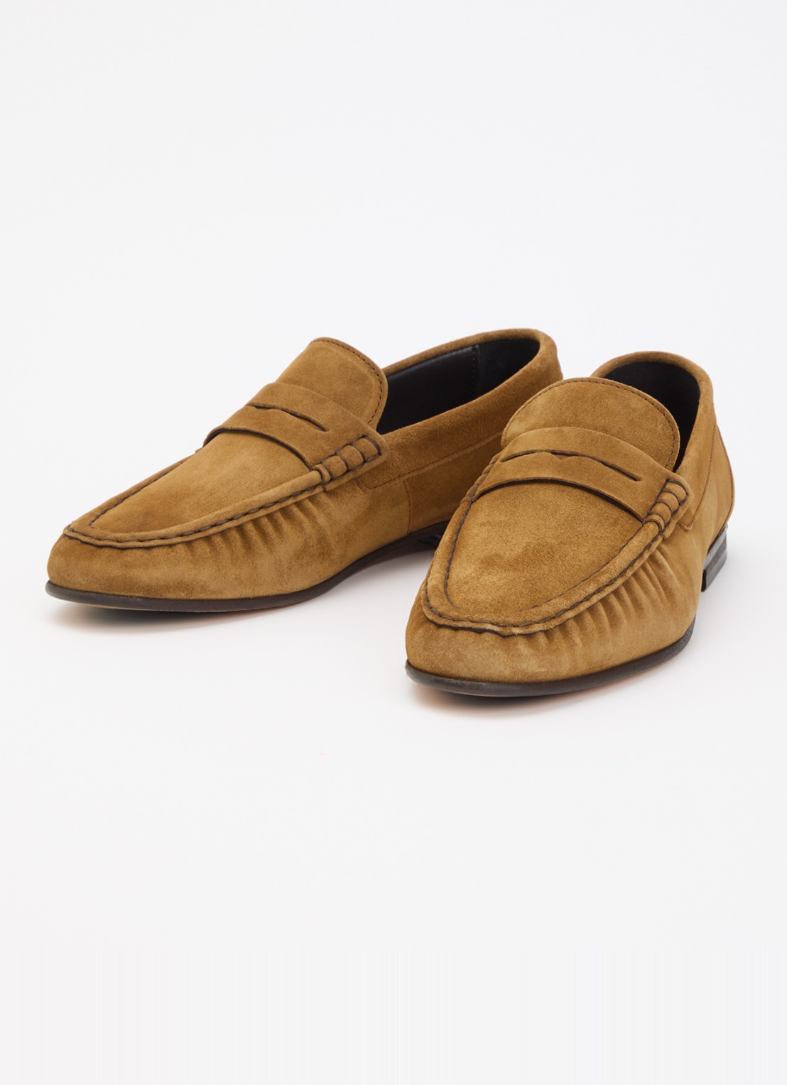 Posa Loafer van suède - detail 3 cognac