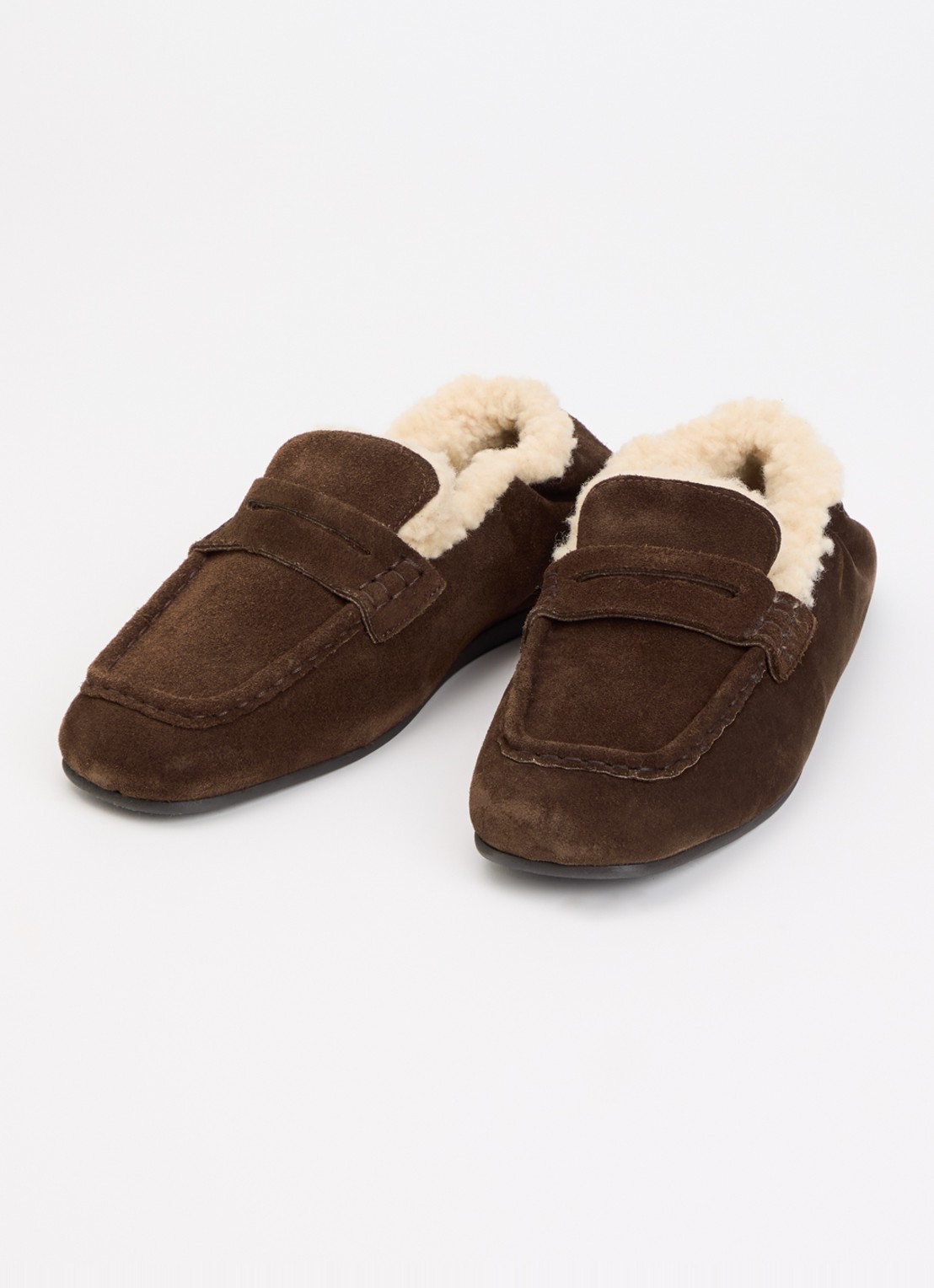 Posa Loafer van suède - detail 3 bruin