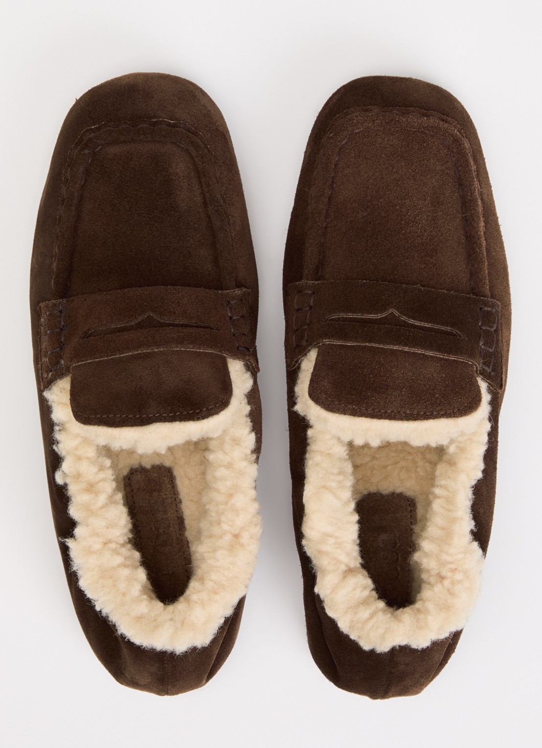 Posa Loafer van suède - detail 4 bruin