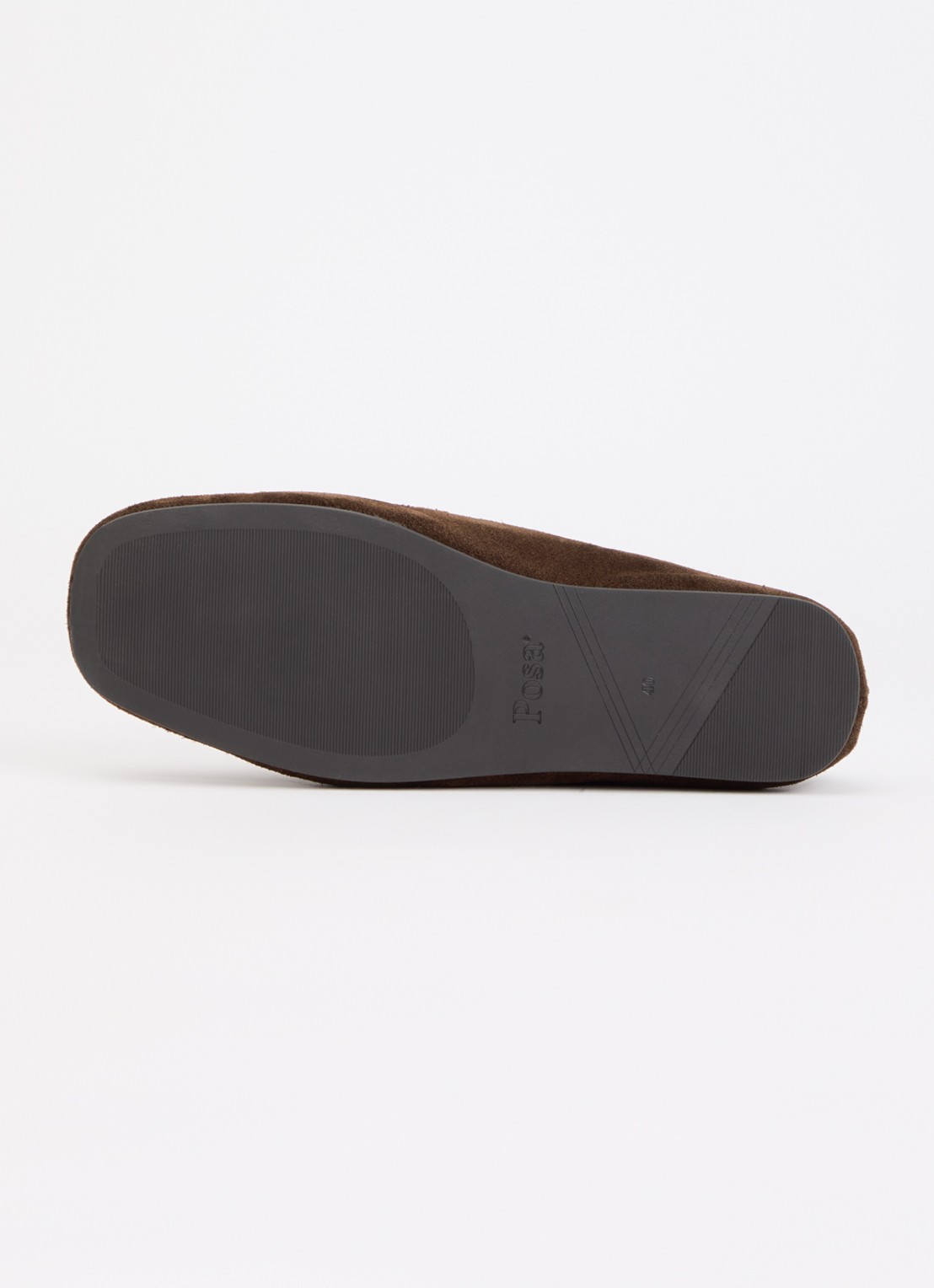 Posa Loafer van suède - detail 5 bruin