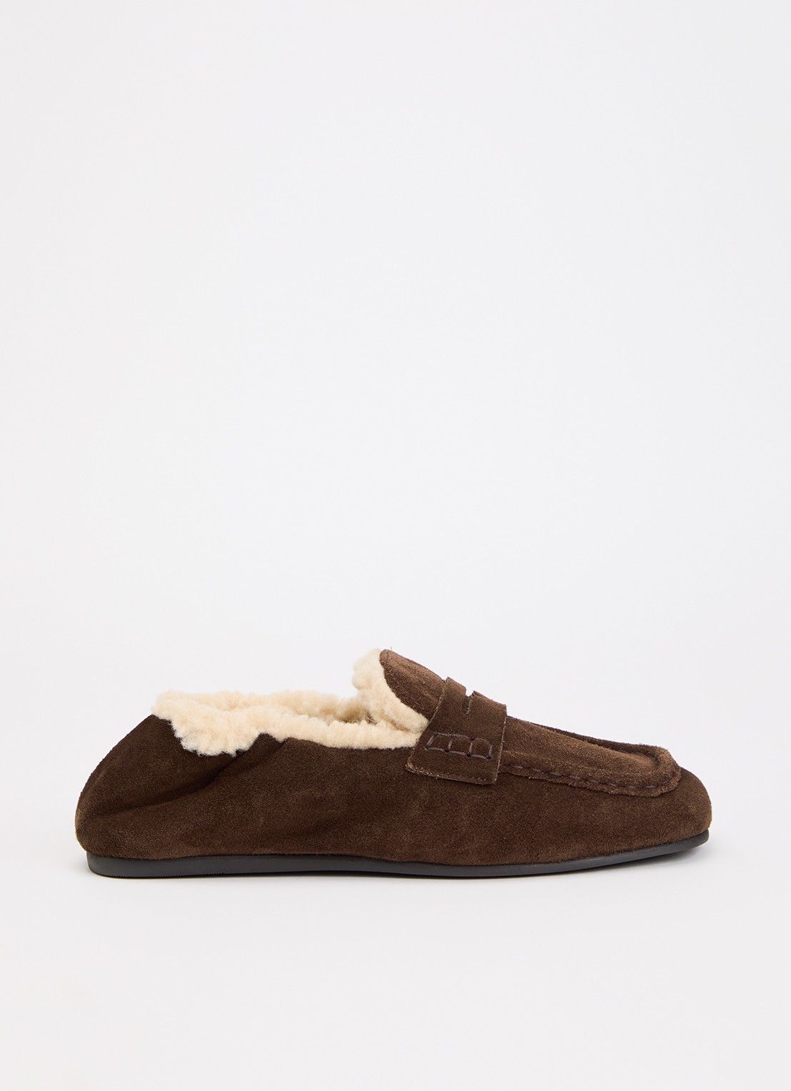 Posa Loafer van suède - voorkant bruin