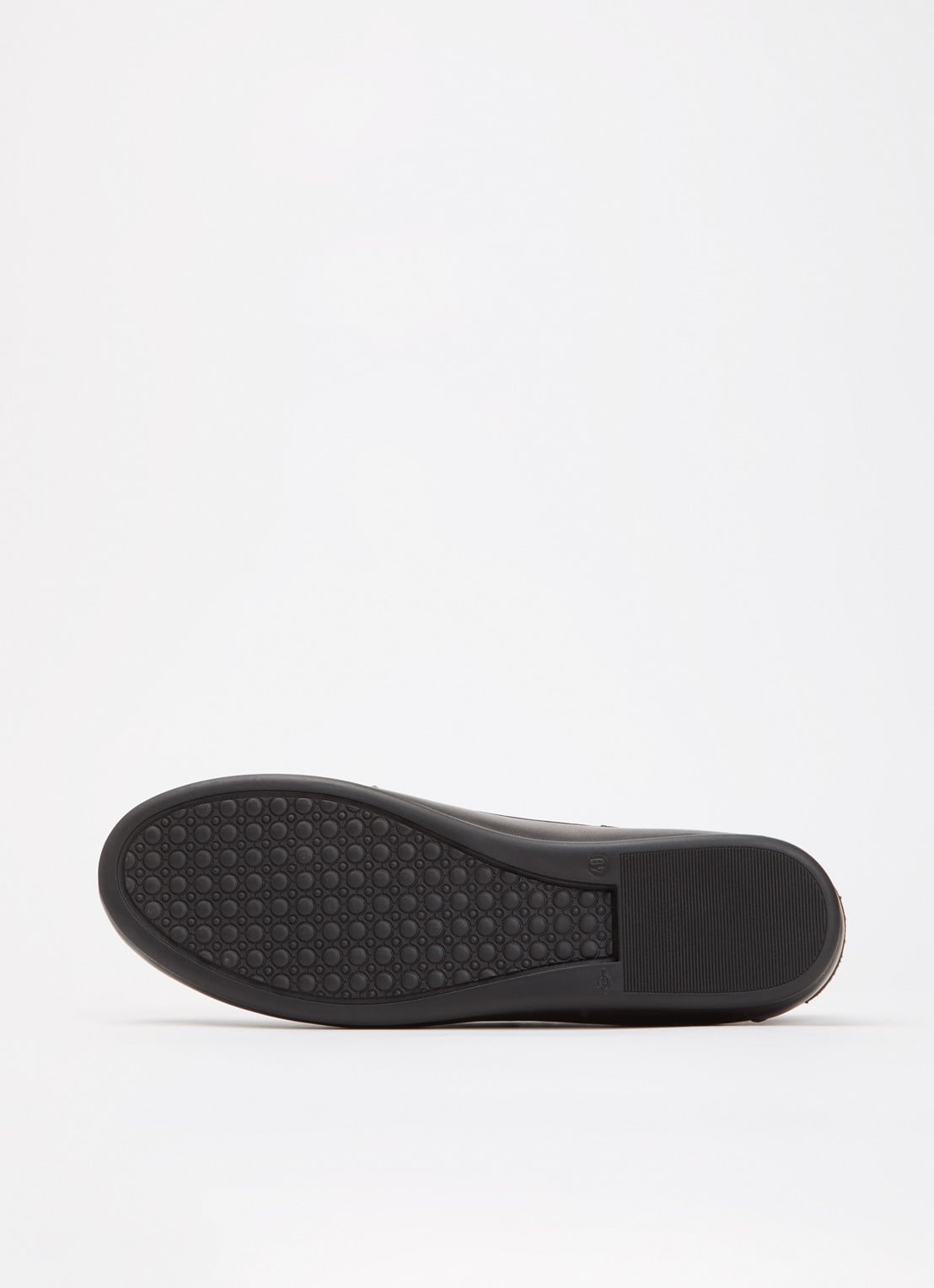Posa Mocassin van leer met details van imitatiebont - detail 3 donkerbruin