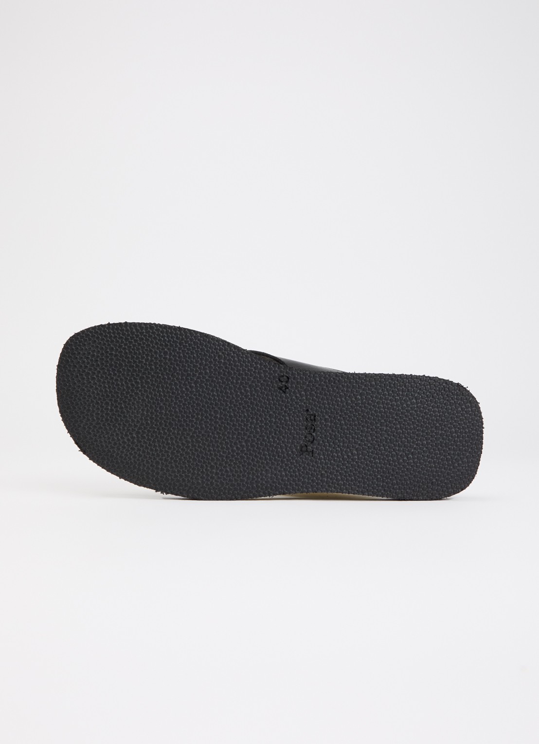 Posa Mosaic slipper van leer - detail 5 zwart