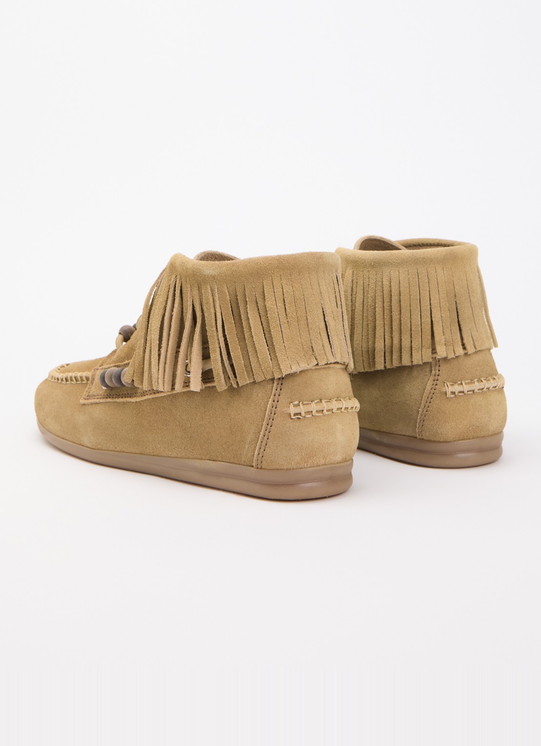 Posa Native veterschoen van suède - achterkant 5 camel