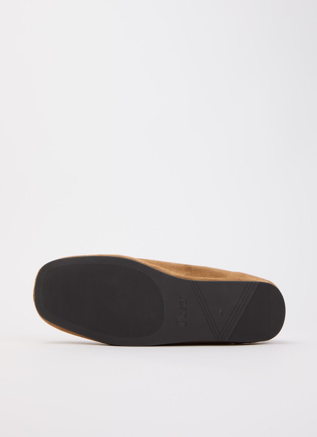 Posa Penny loafer van suède - detail 5 camel