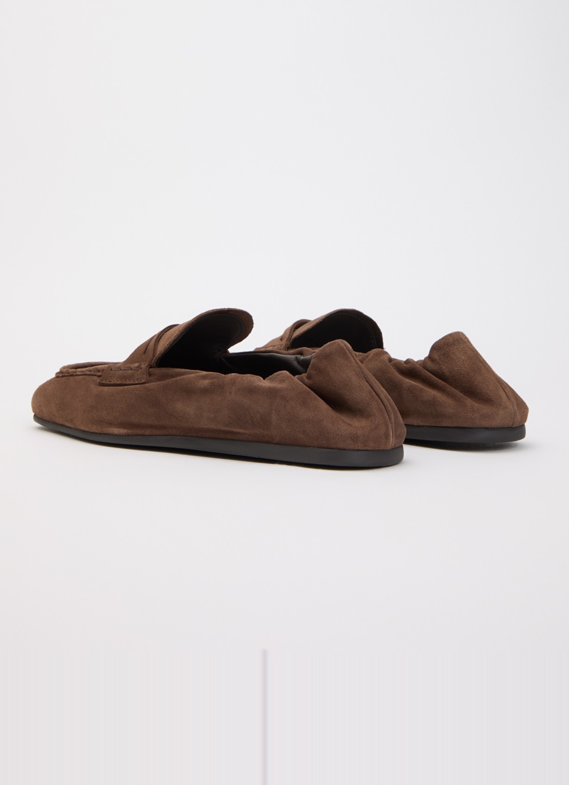Posa Penny loafer van suède - achterkant 5 bruin