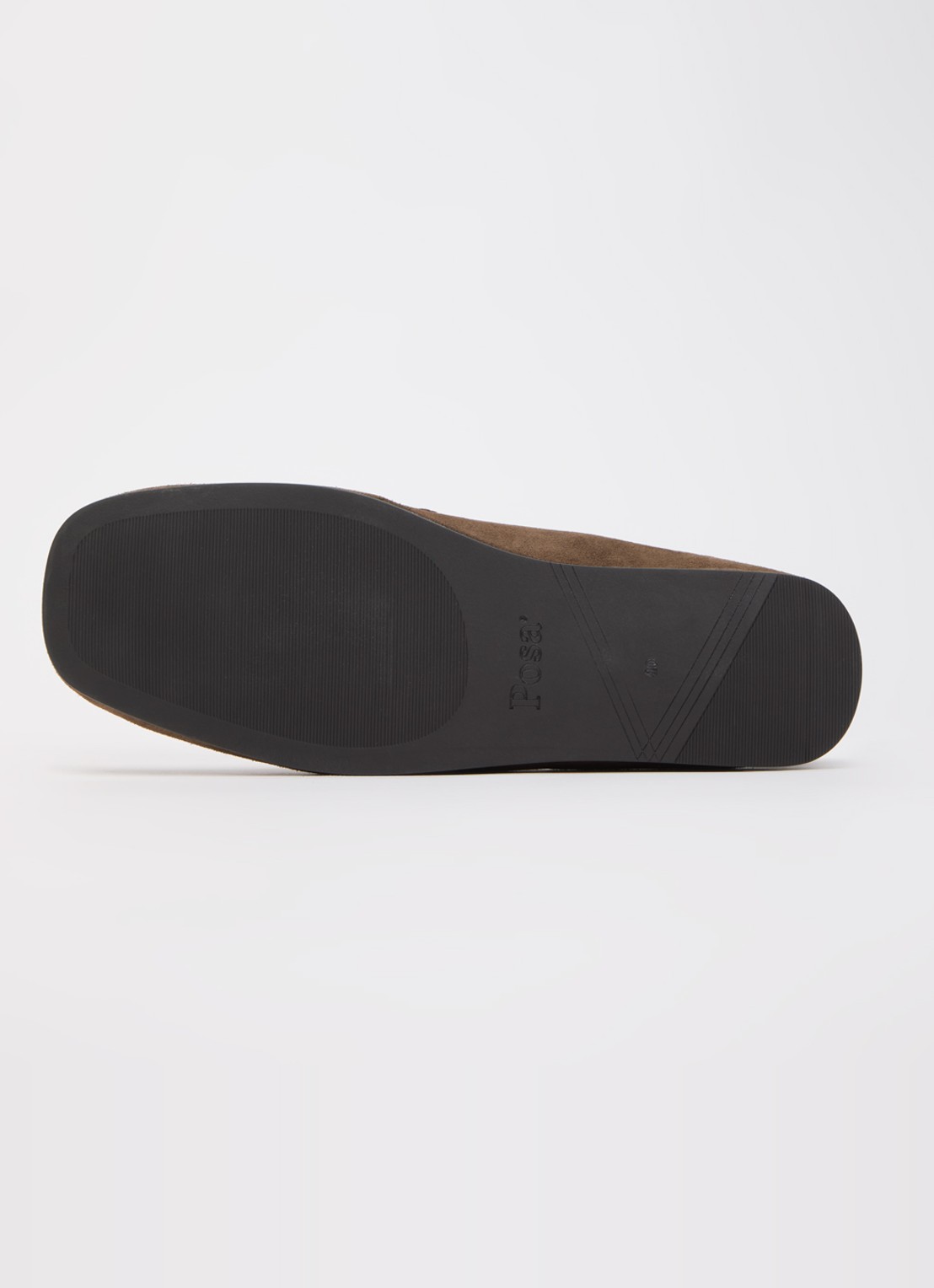 Posa Penny loafer van suède - detail 4 bruin