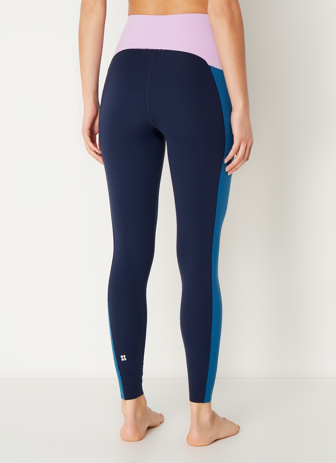 Power Block high waist trainingslegging  - achterkant multicolor