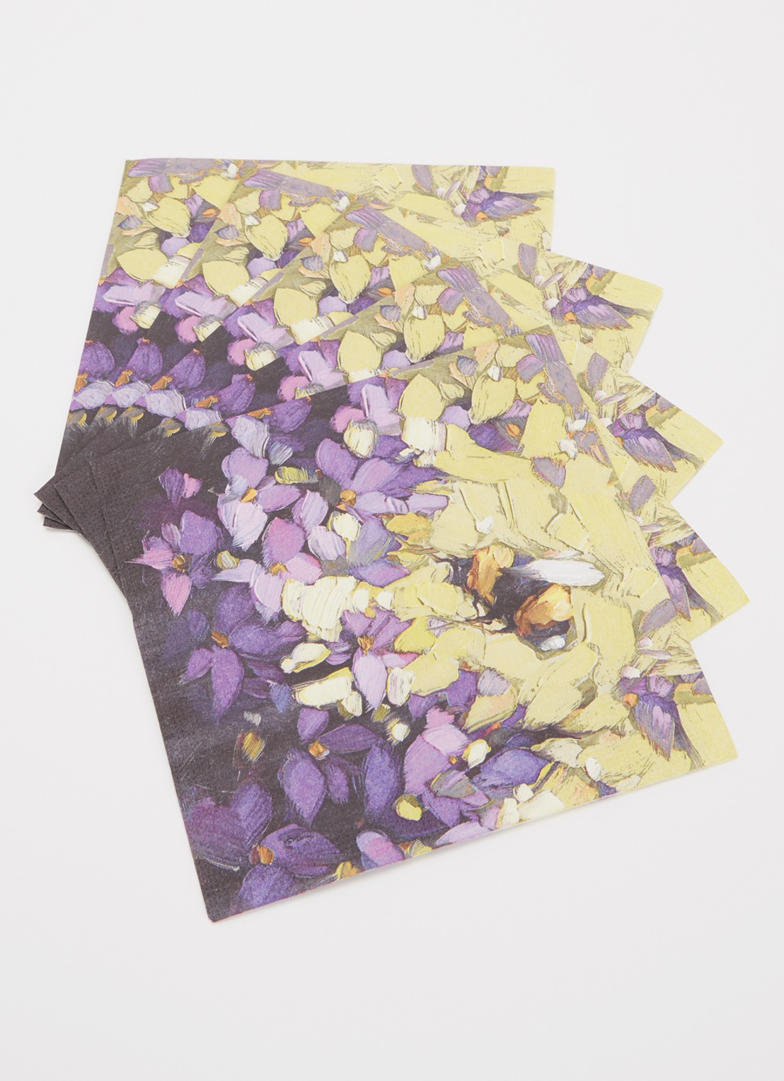 ppd Flghtof Bumblebe servetten 33 x 33 cm - voorkant 2 paars