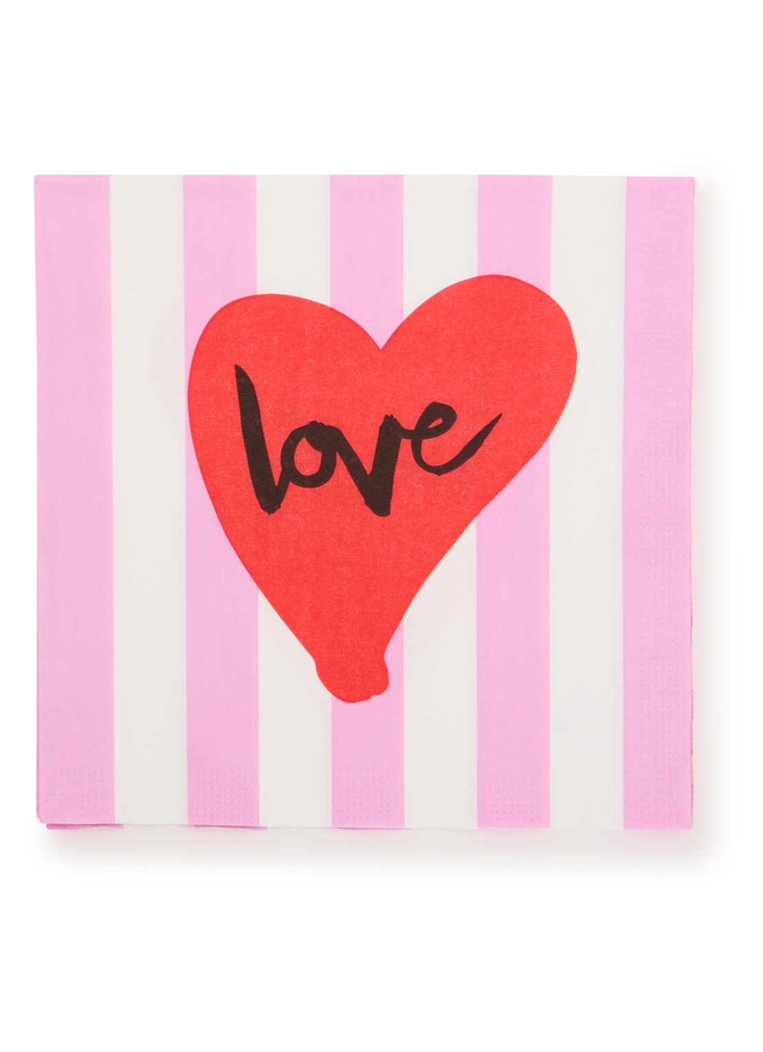 ppd Format Love servetten 33 x 33 cm - voorkant roze