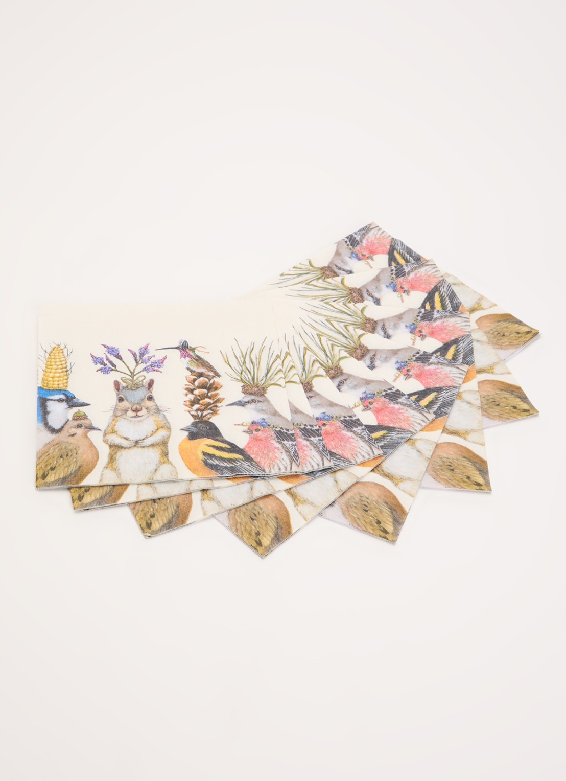 ppd Party snacks servetten 33 x 33 cm - voorkant 2 beige