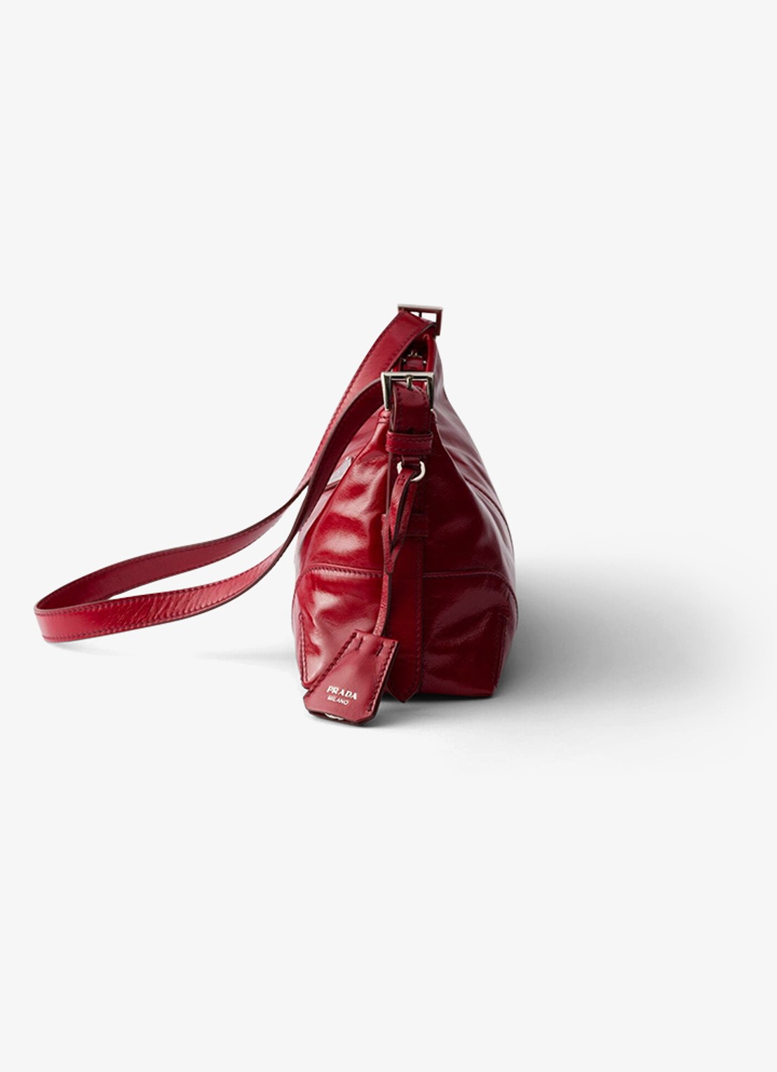 Prada Aimèe Medium schoudertas van leer - detail 2 rood