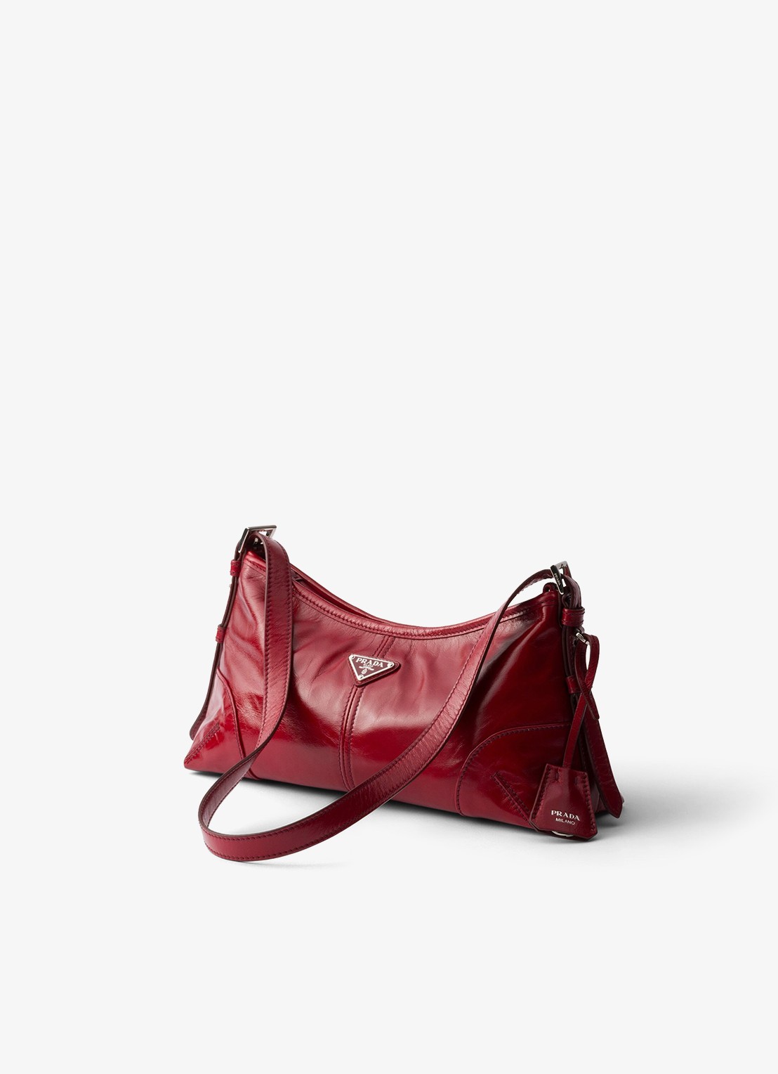 Prada Aimèe Medium schoudertas van leer - voorkant 6 rood