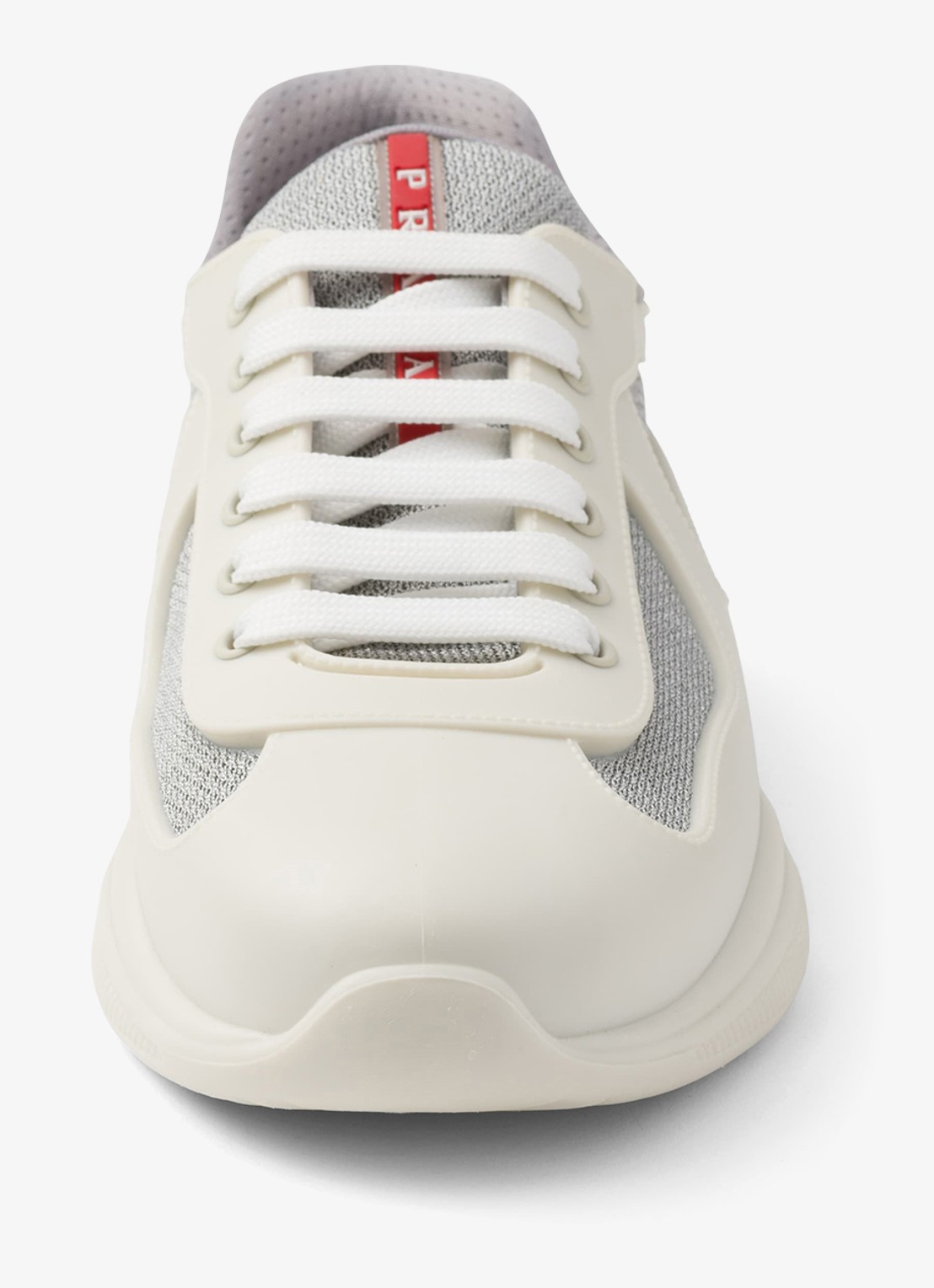 Prada America's Cup sneaker met mesh details - detail 4 wit