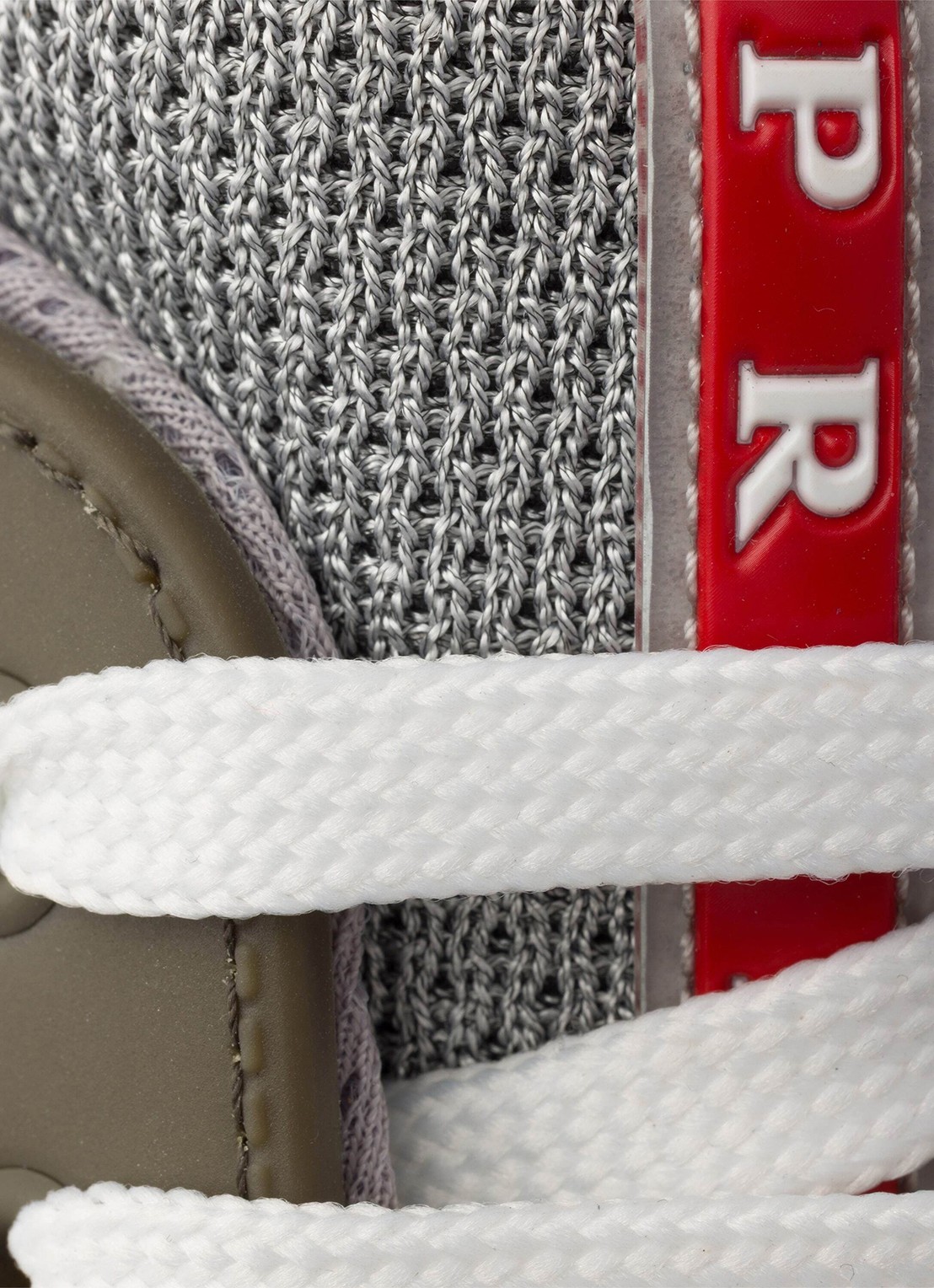 Prada America's Cup sneaker met mesh details - detail 6 legergroen