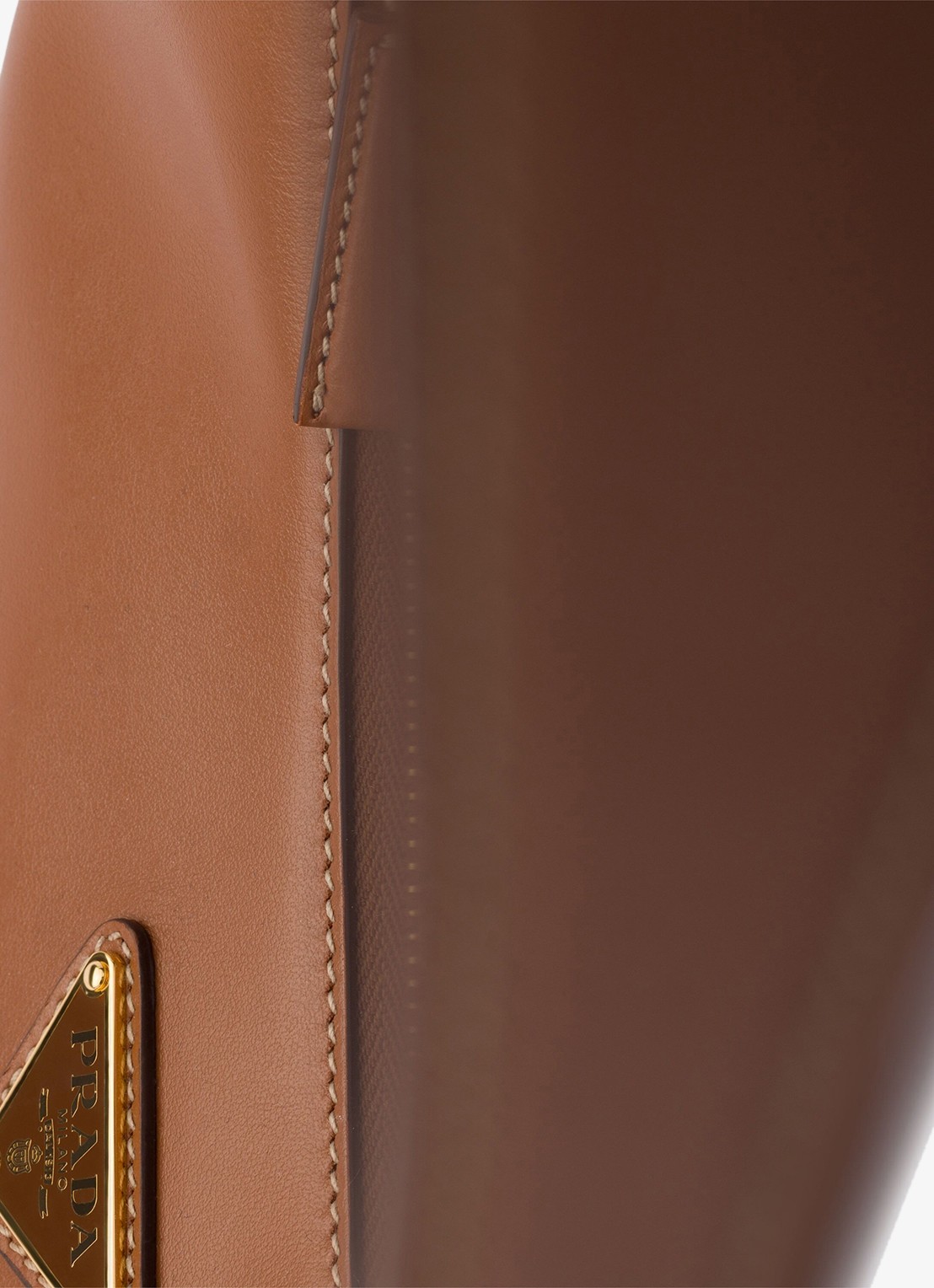 Prada Arqué Small schoudertas van kalfsleer - detail 4 bruin