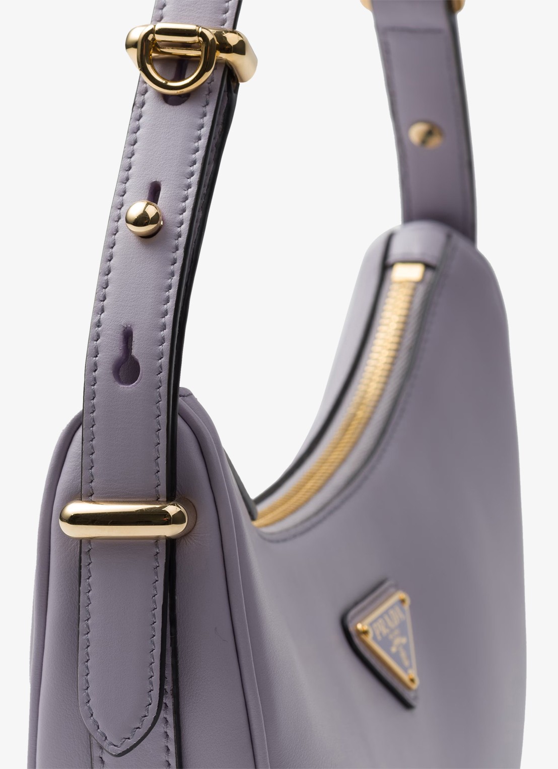 Prada Arqué Small schoudertas van leer - detail 6 lila