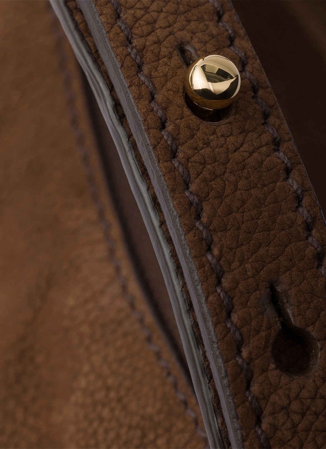 Prada Arqué Small schoudertas van nubuck - detail 6 bruin