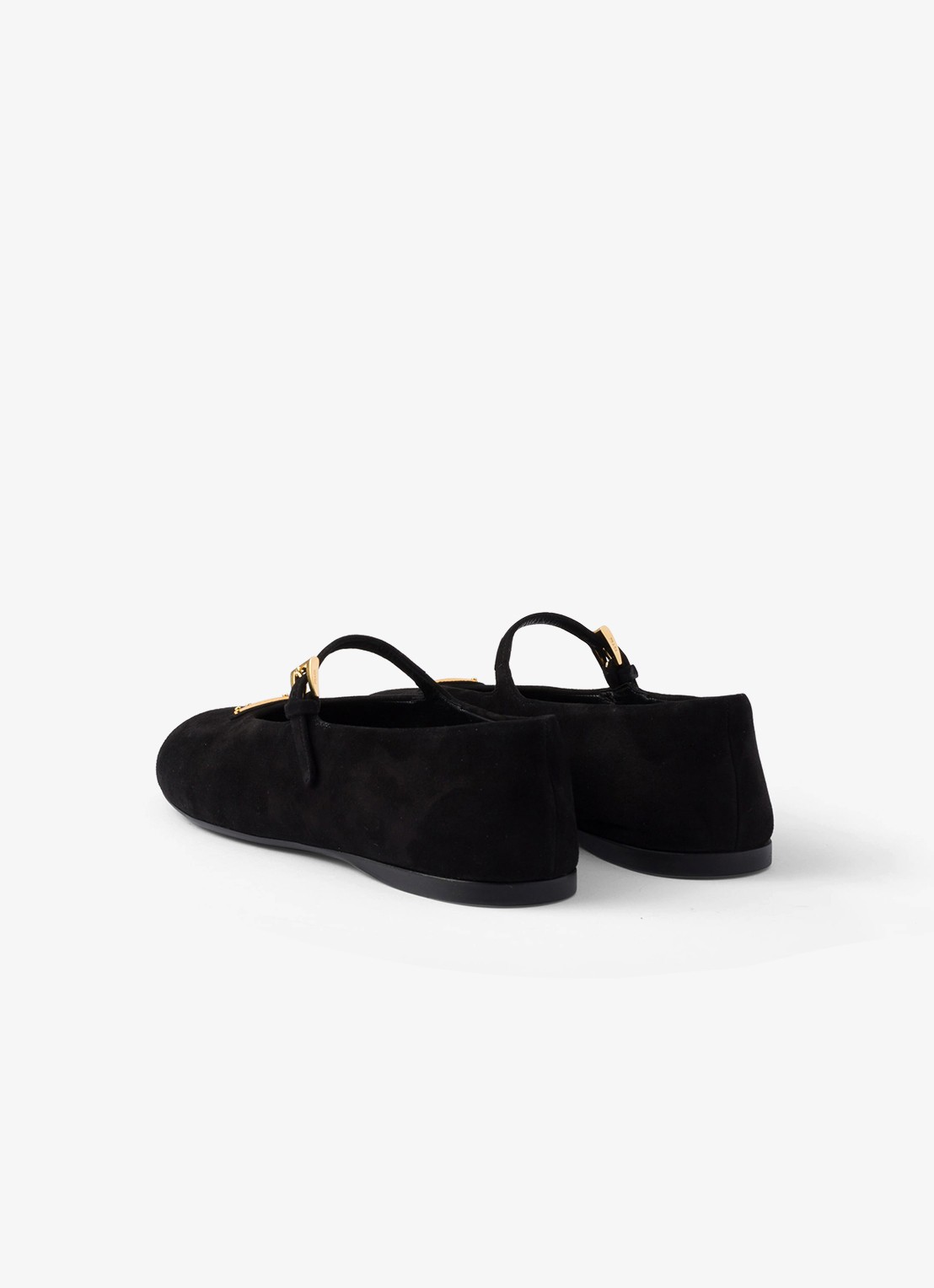 Prada Ballerina van geitensuède - achterkant 5 zwart