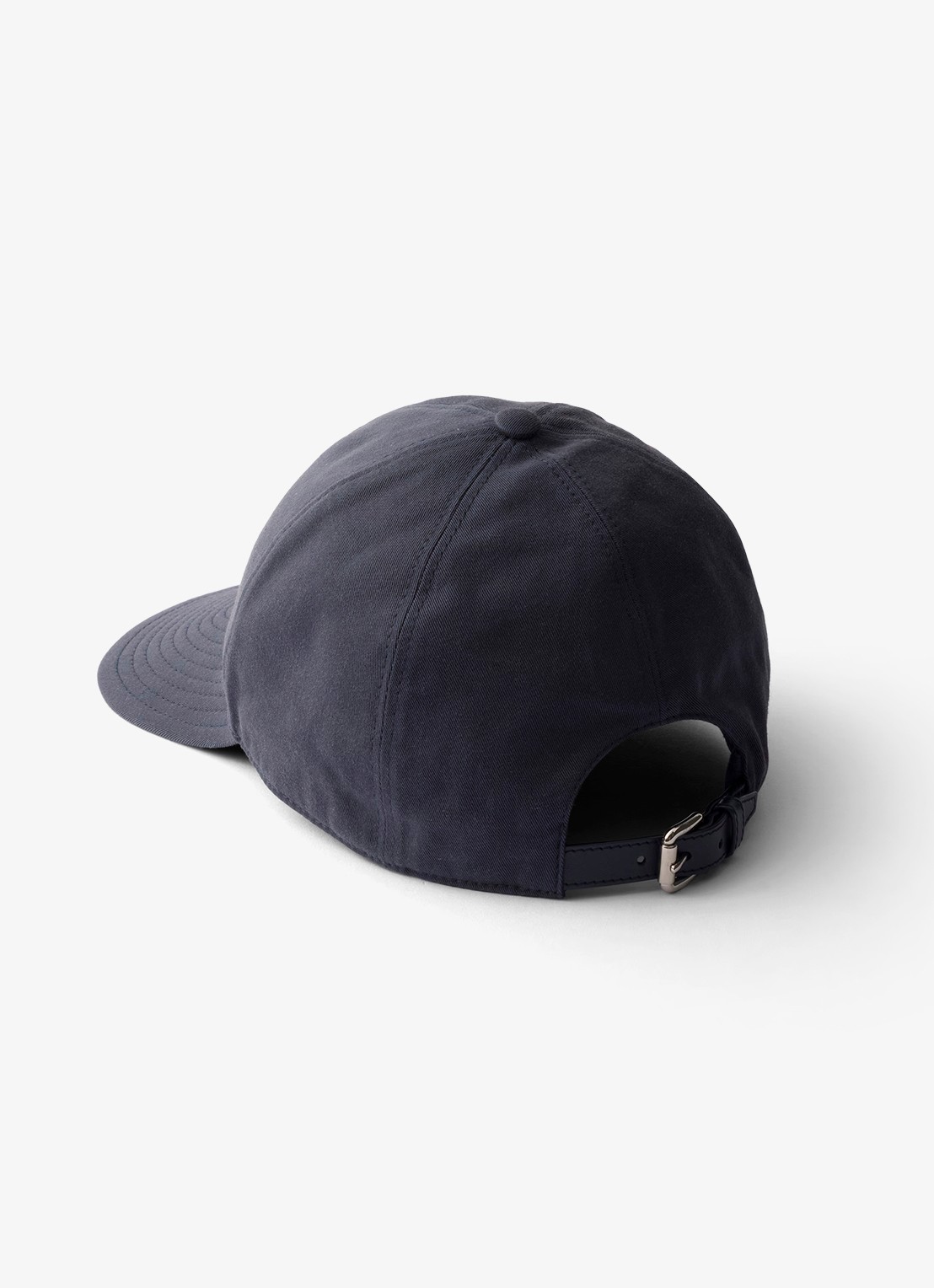 Prada Baseball pet met logoborduring - detail 2 donkerblauw