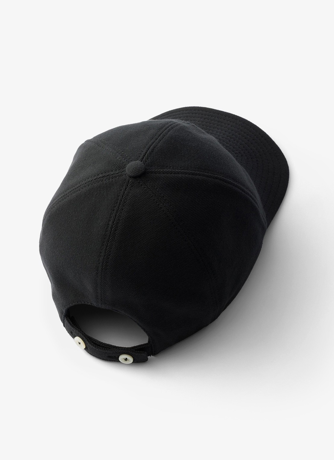 Prada Baseball pet met logoborduring - detail 2 zwart