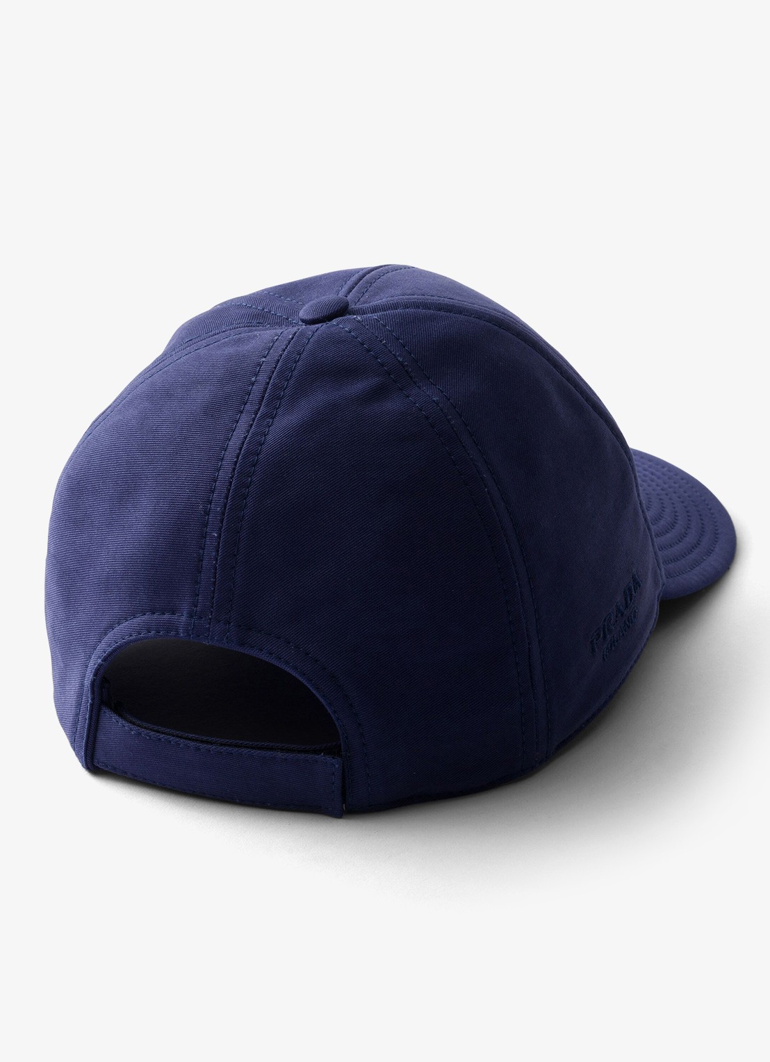 Prada Baseball pet met logoborduring - detail 2 donkerblauw