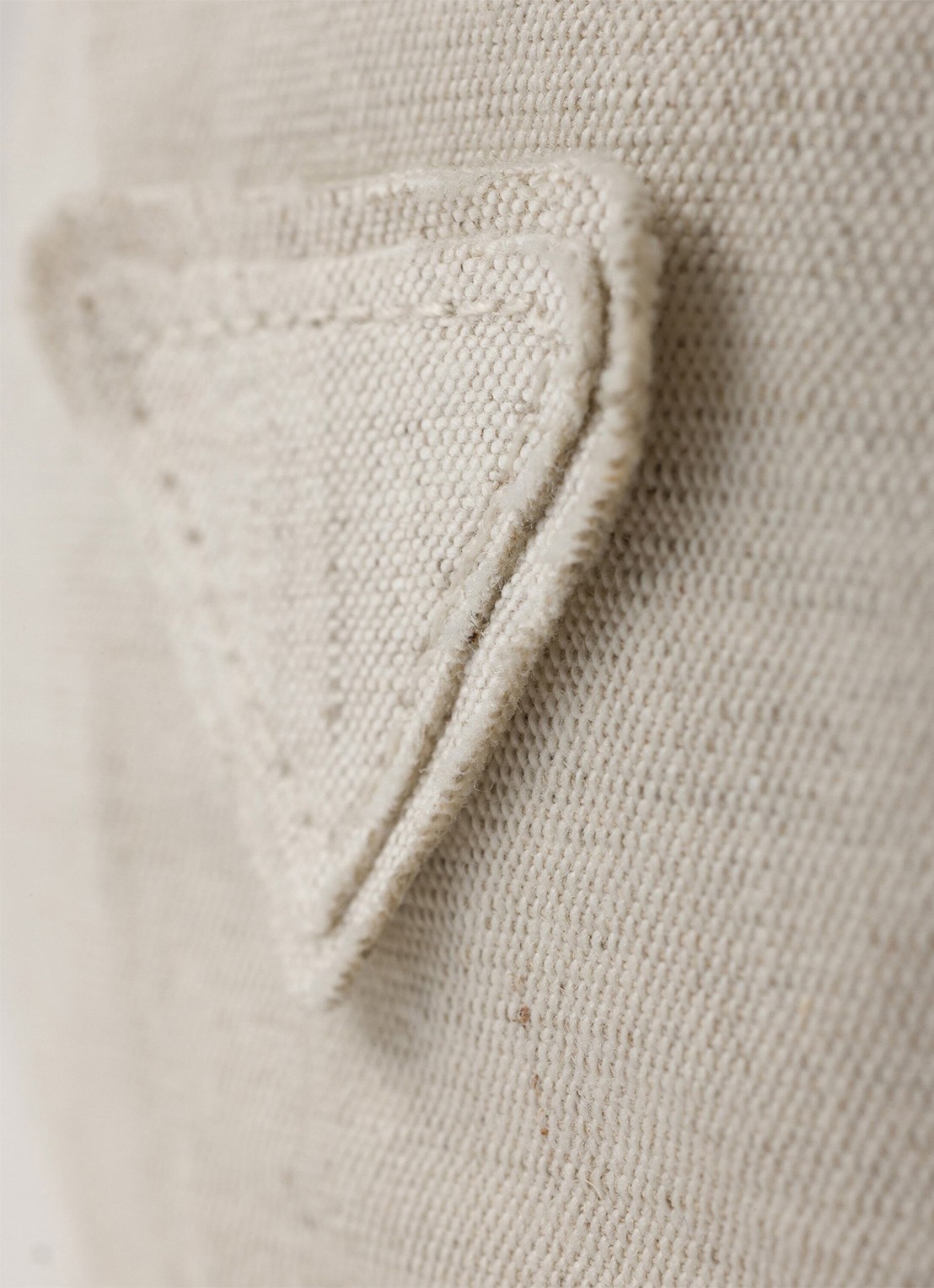 Prada Baseball pet van denim - detail 2 gebroken wit