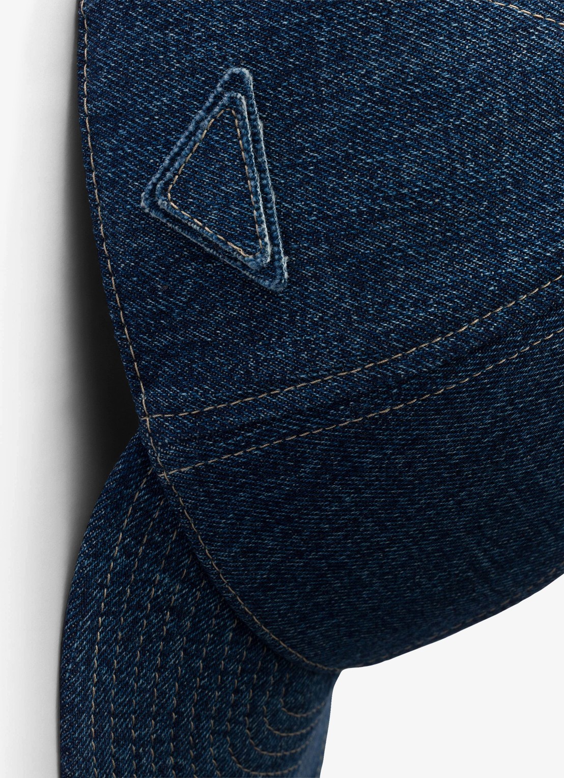 Prada Baseball pet van denim - detail 3 indigo
