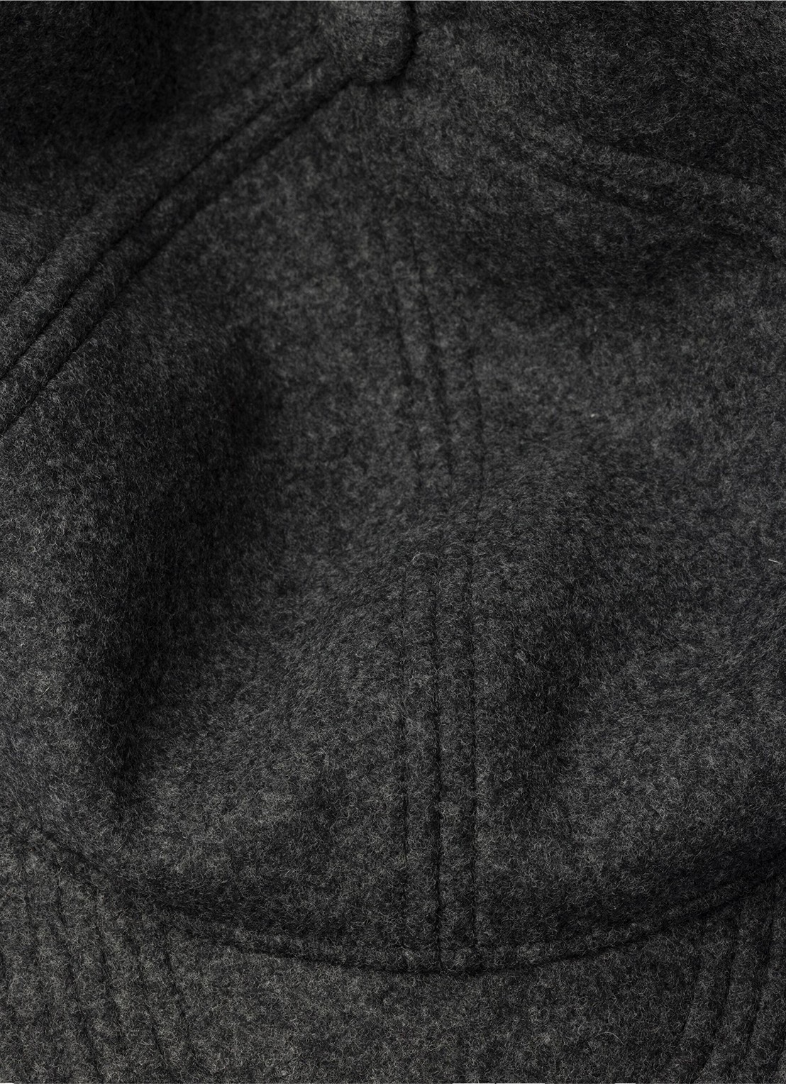 Prada Baseball pet van kasjmier - detail 2 donkergrijs