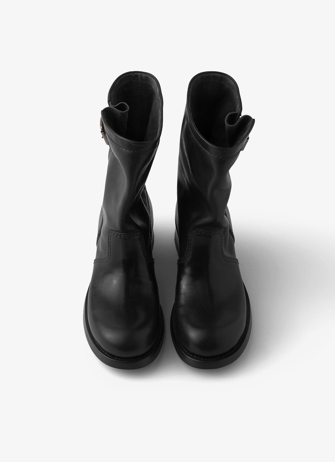 Prada Biker boot van kalfsleer - detail 4 zwart