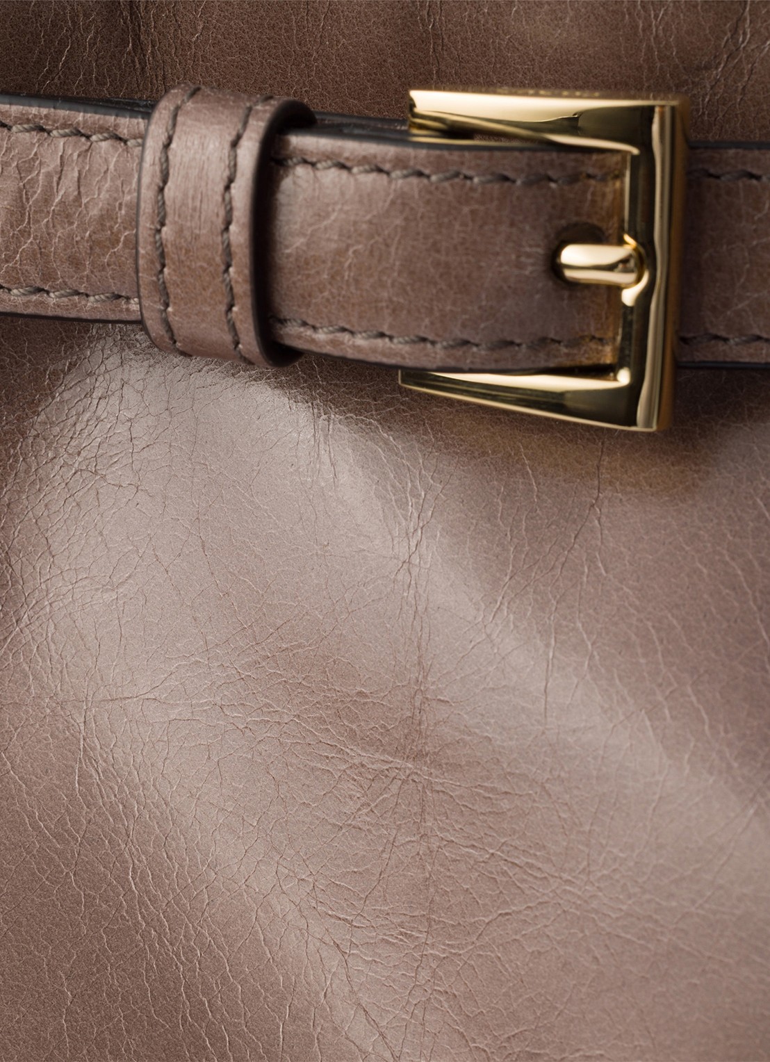 Prada Bonnie Extra-Large schoudertas van kalfsleer - detail 4 taupe