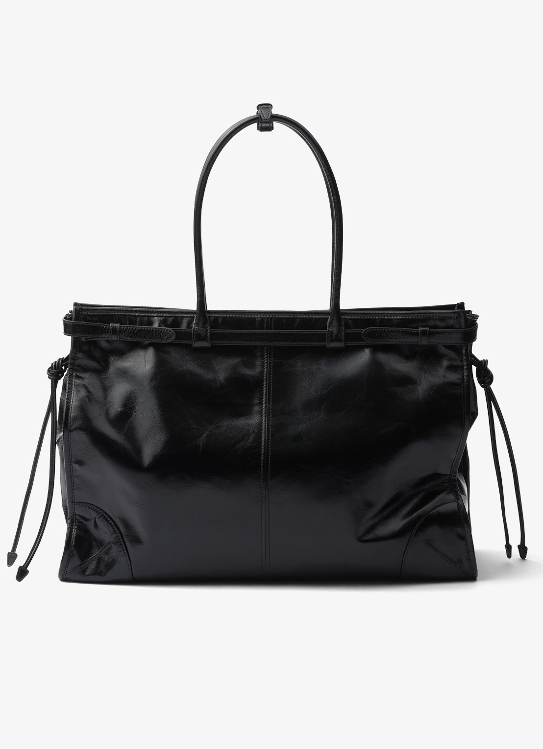 Prada Bonnie Extra-Large schoudertas van kalfsleer - achterkant 7 zwart