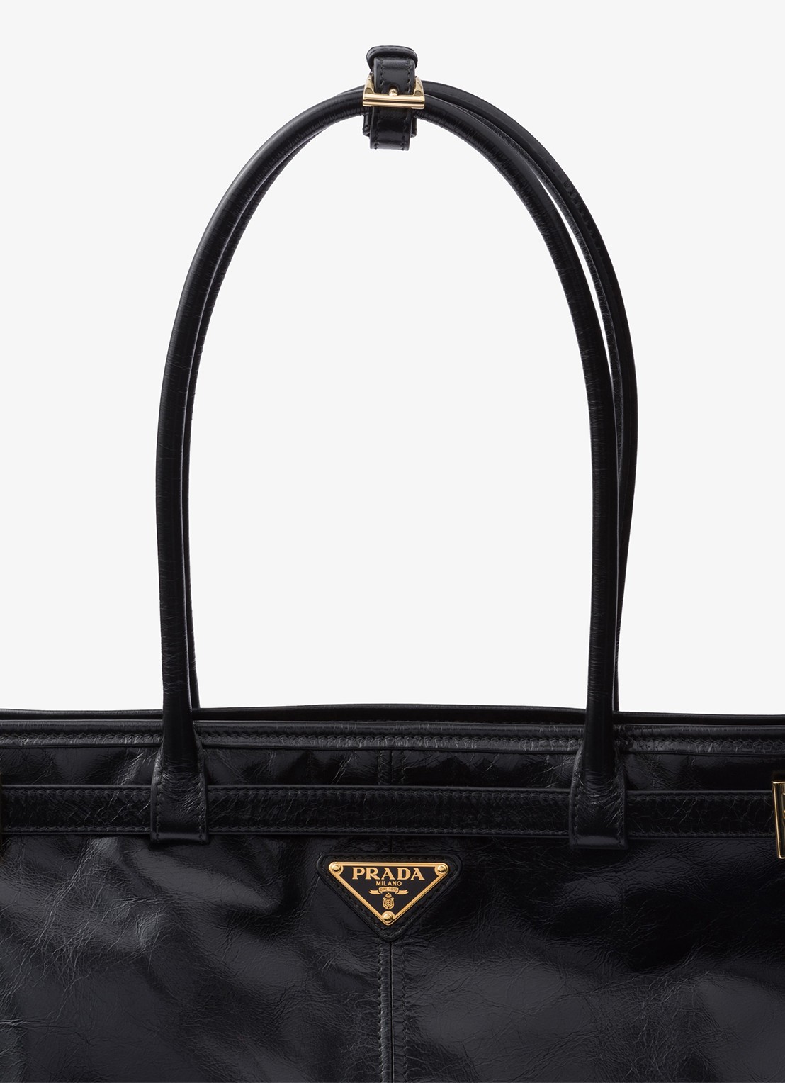 Prada Bonnie Extra-Large schoudertas van kalfsleer - detail 5 zwart
