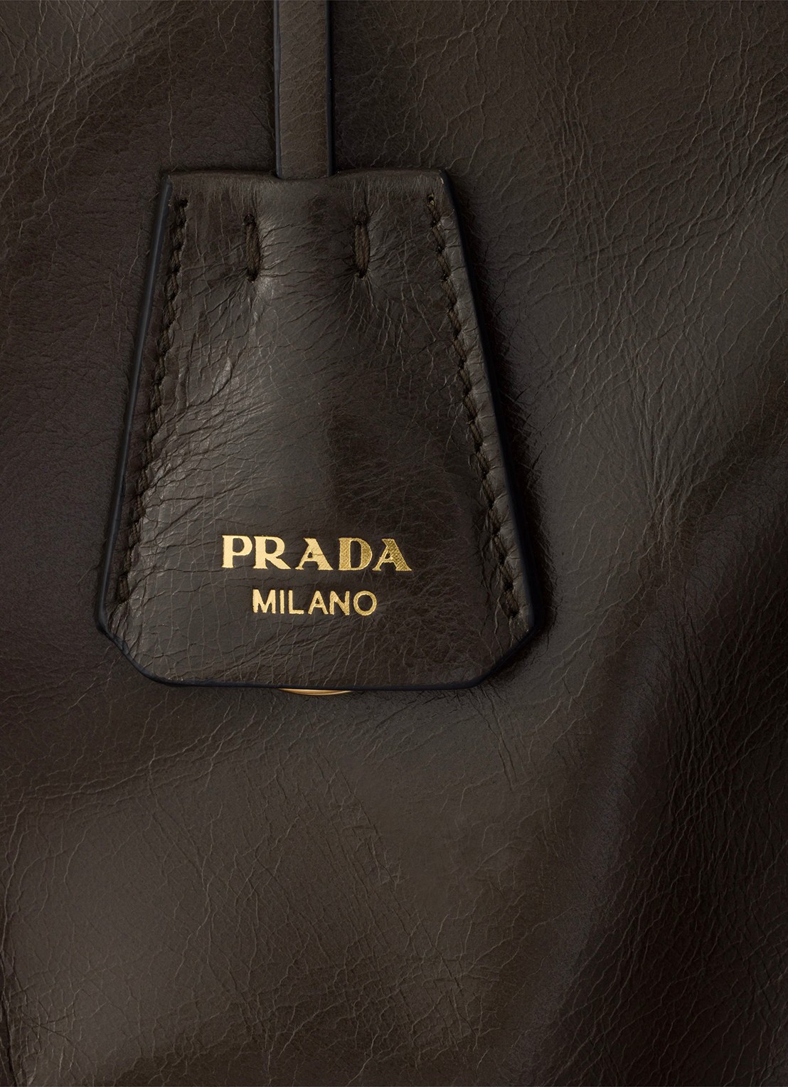 Prada Bonnie Extra-Large schoudertas van kalfsleer - detail 3 donkergroen