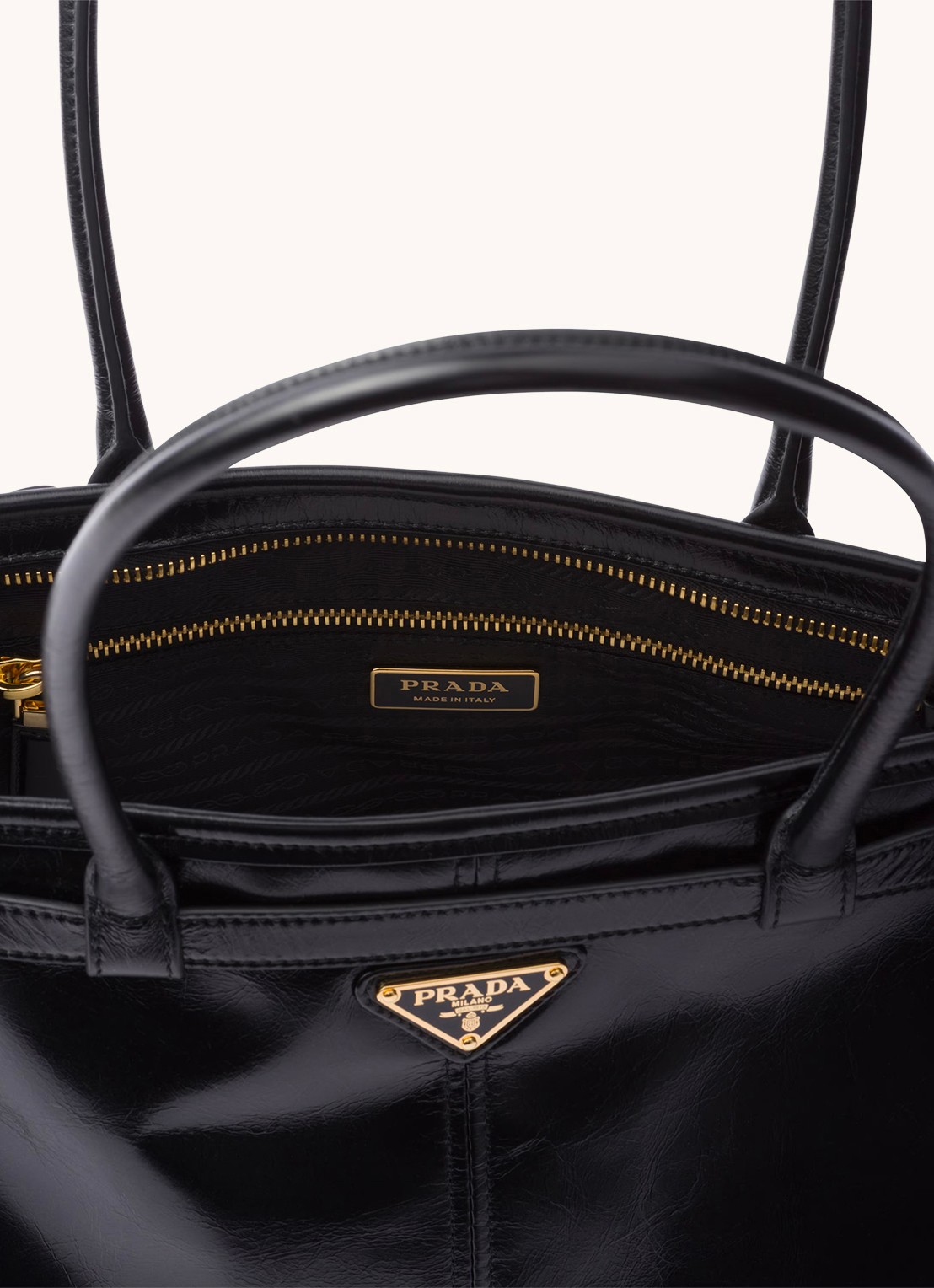 Prada Bonnie Large schoudertas van kalfsleer - detail 3 zwart