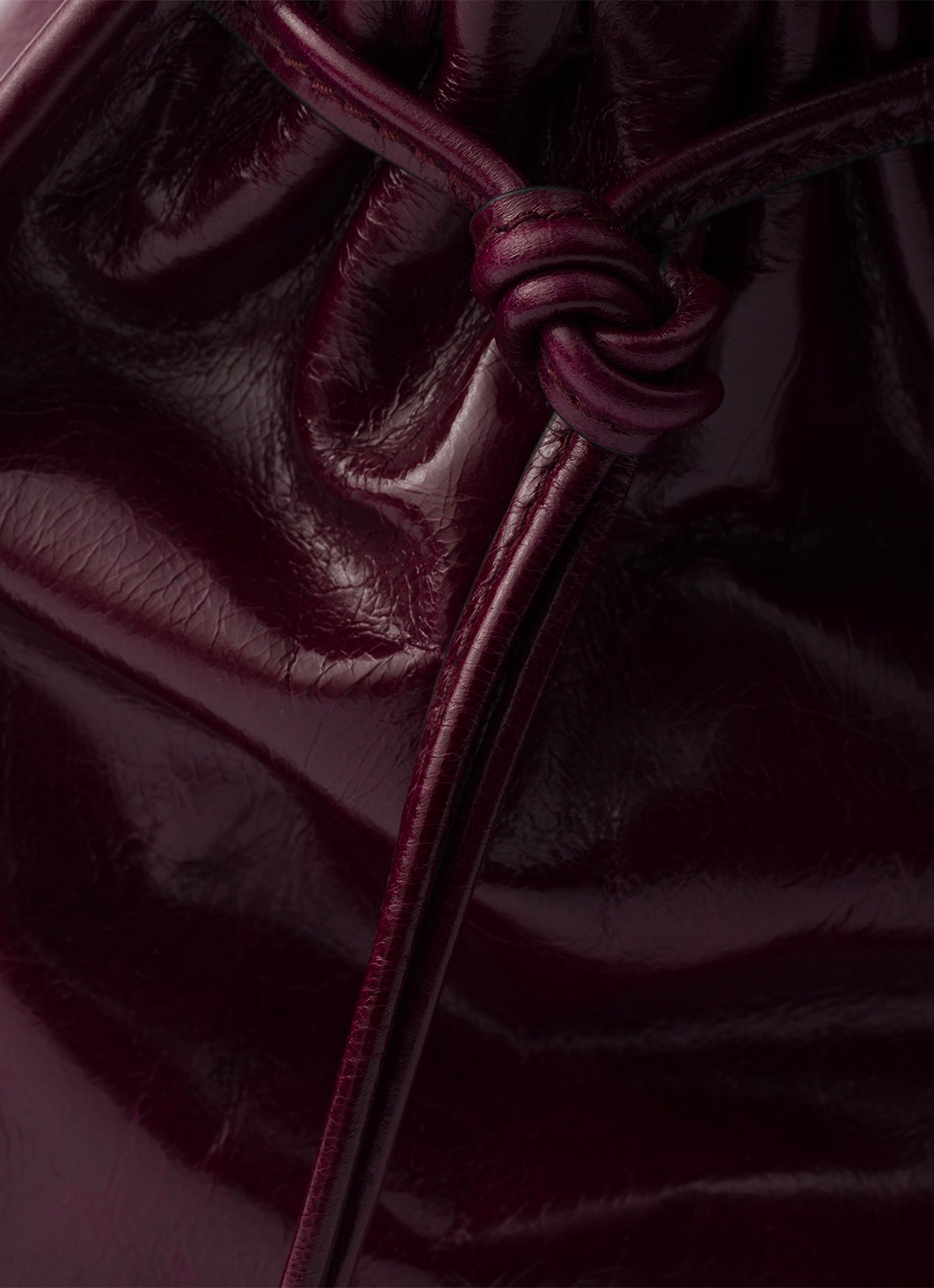 Prada Bonnie Large schoudertas van kalfsleer - detail 3 bordeauxrood