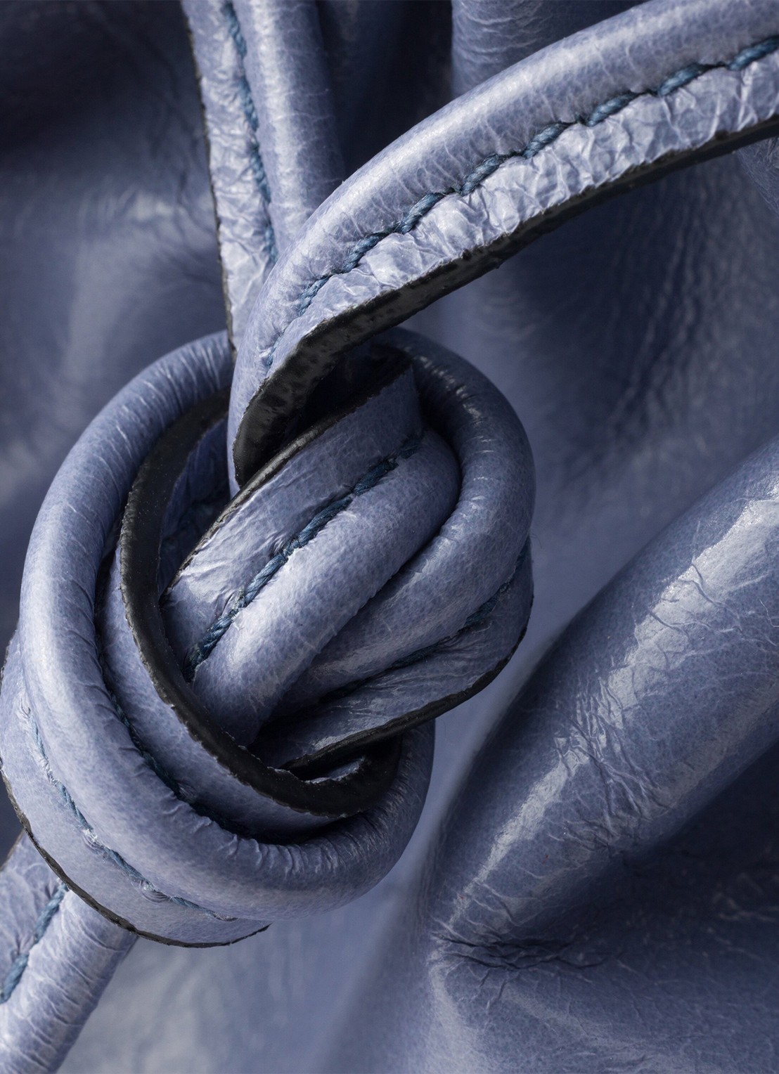 Prada Bonnie Large schoudertas van kalfsleer - detail 6 staalblauw
