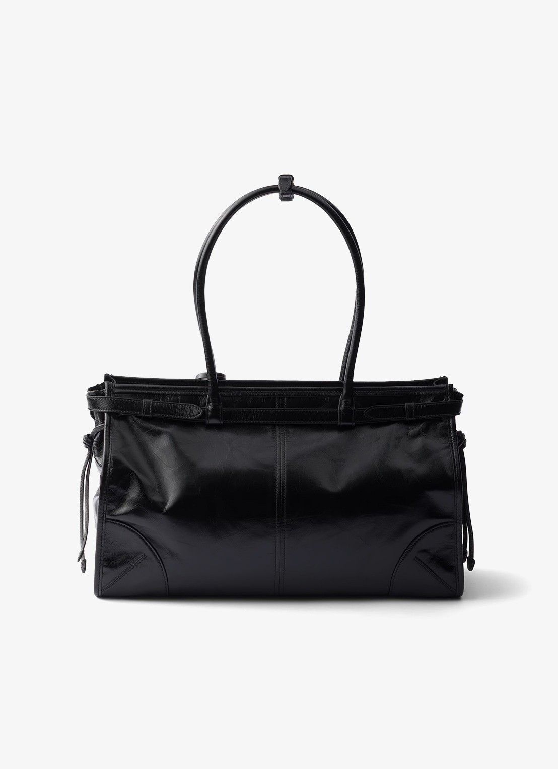 Prada Bonnie Large schoudertas van kalfsleer - achterkant 5 zwart