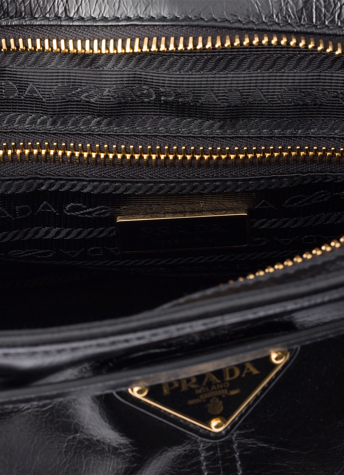 Prada Bonnie Large schoudertas van kalfsleer - detail 10 zwart