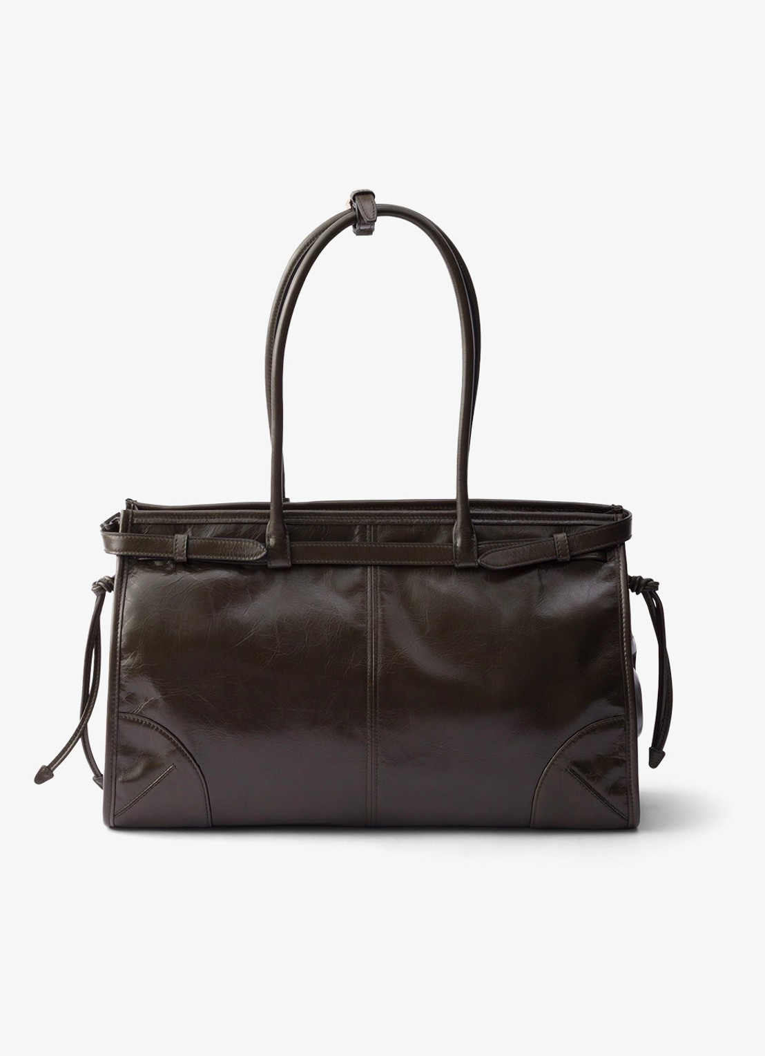 Prada Bonnie Large schoudertas van kalfsleer - achterkant groen