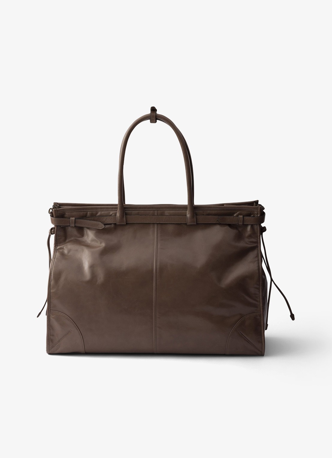 Prada Bonnie Large schoudertas van kalfsleer - achterkant 7 taupe