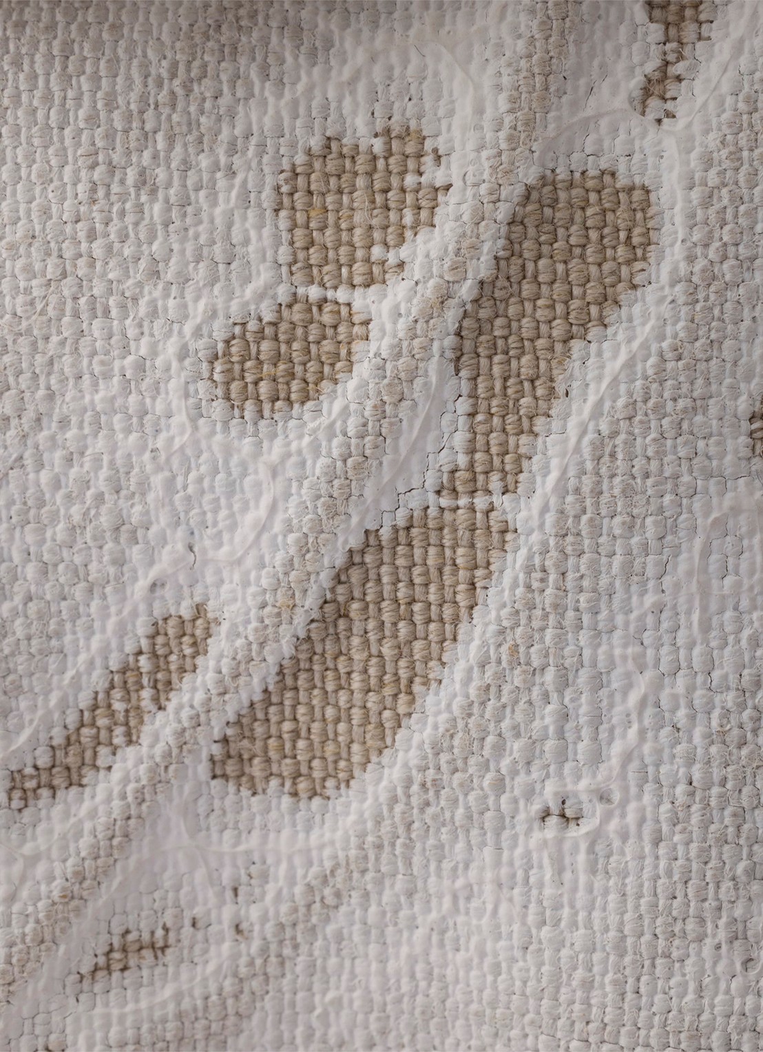 Prada Bonnie Medium schoudertas met leren details - detail 2 gebroken wit