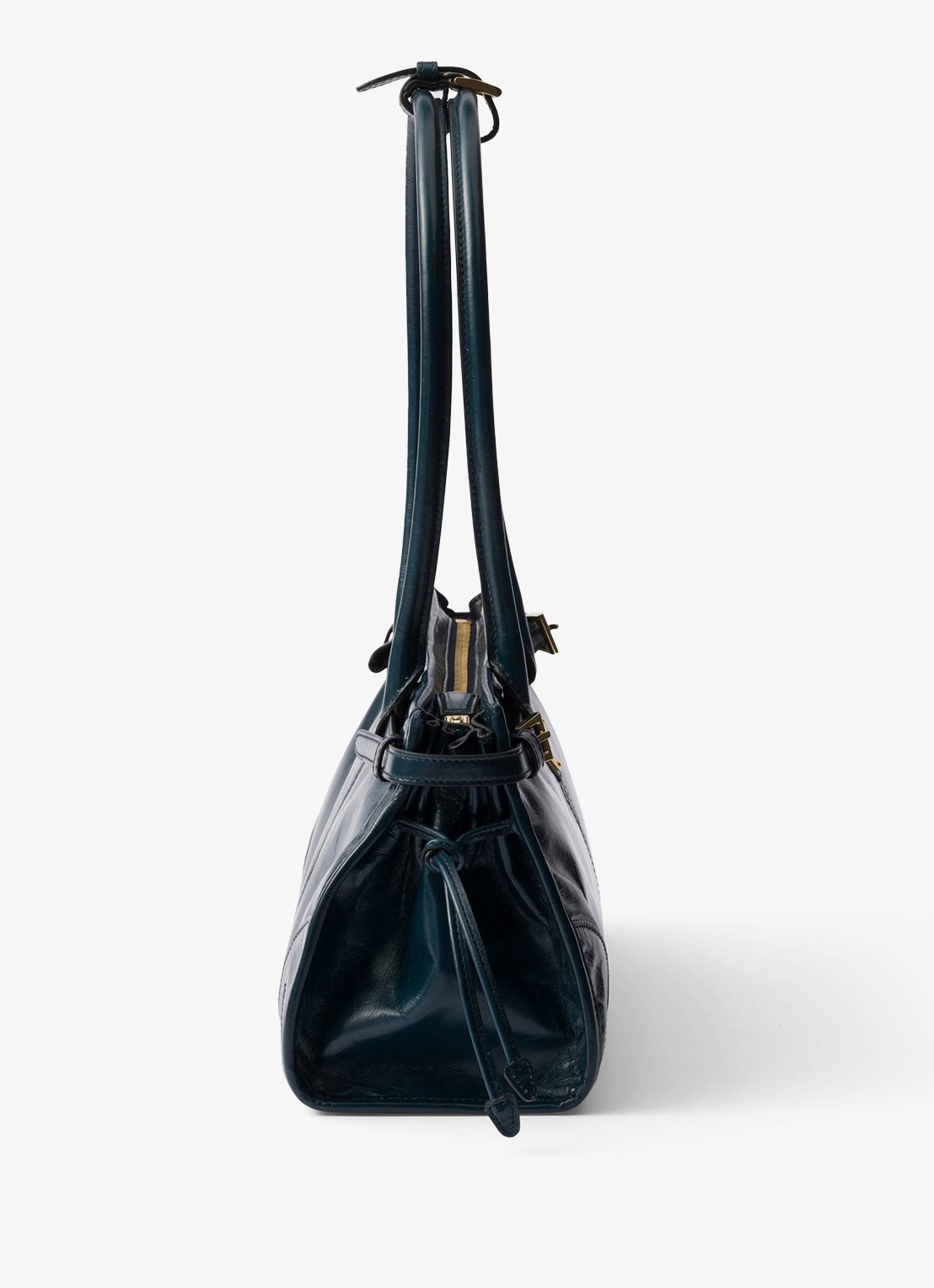 Prada Bonnie Medium schoudertas van kalfsleer - detail 5 petrol