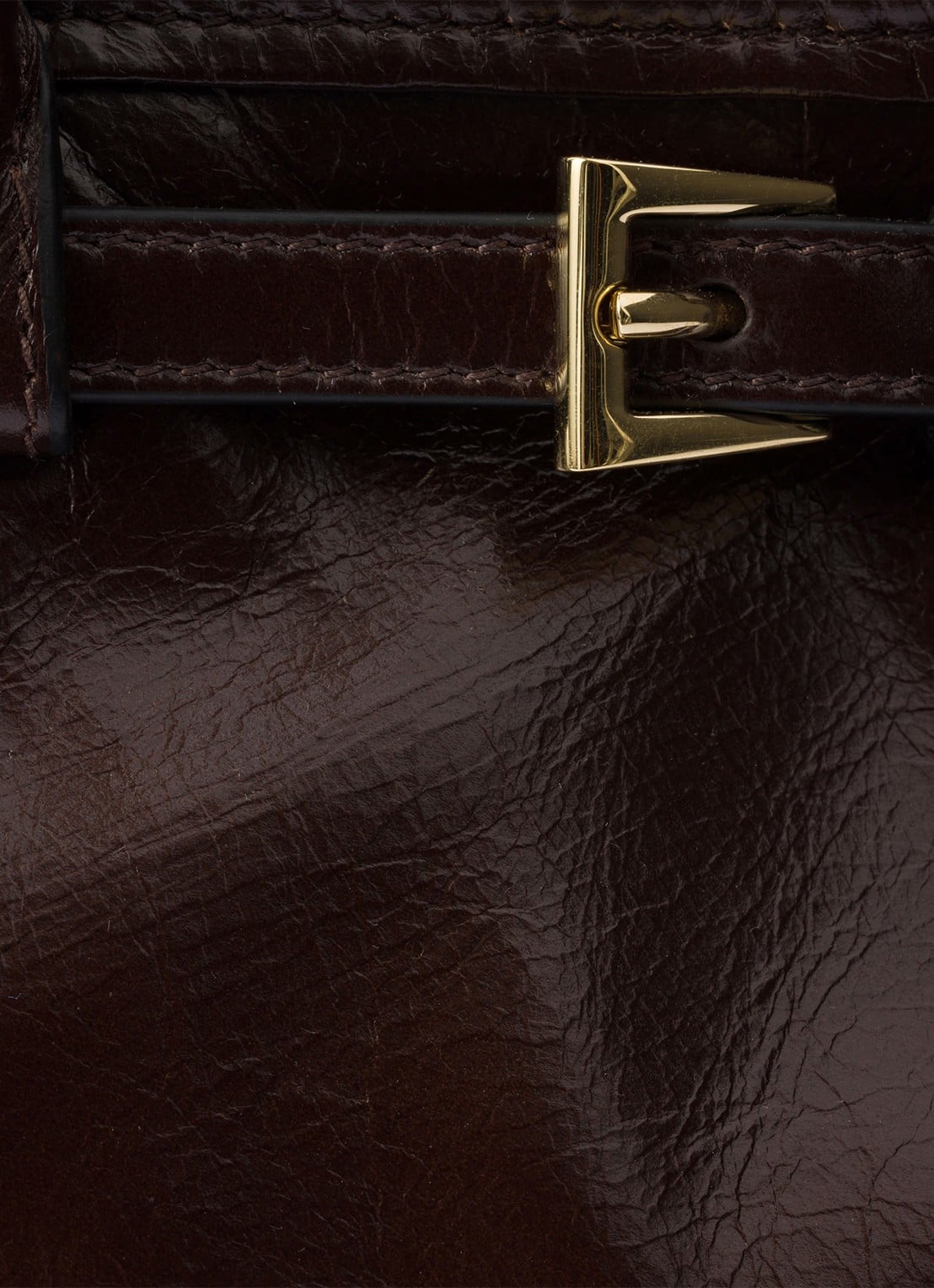 Prada Bonnie Medium schoudertas van kalfsleer - detail 9 donkerbruin