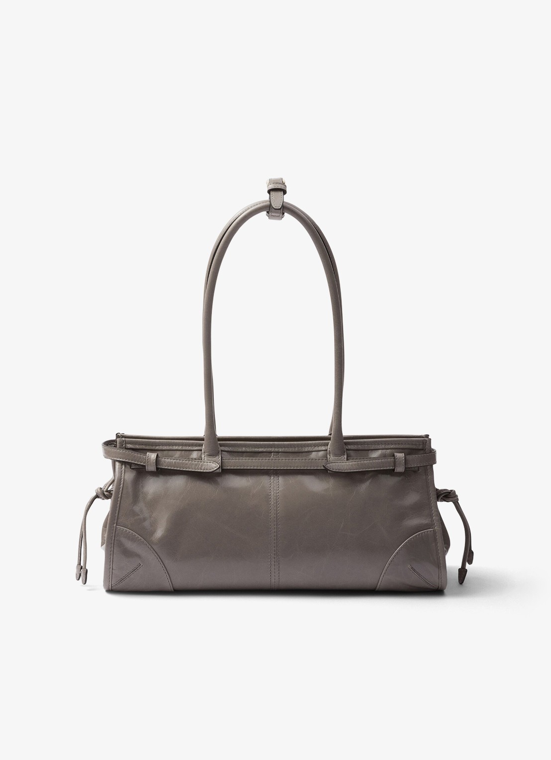 Prada Bonnie Medium schoudertas van kalfsleer - achterkant 5 grijs