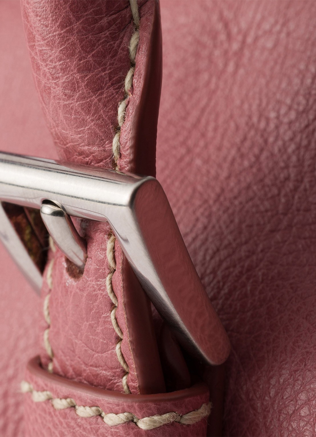 Prada Bonnie Medium schoudertas van kalfsleer - detail 2 oudroze