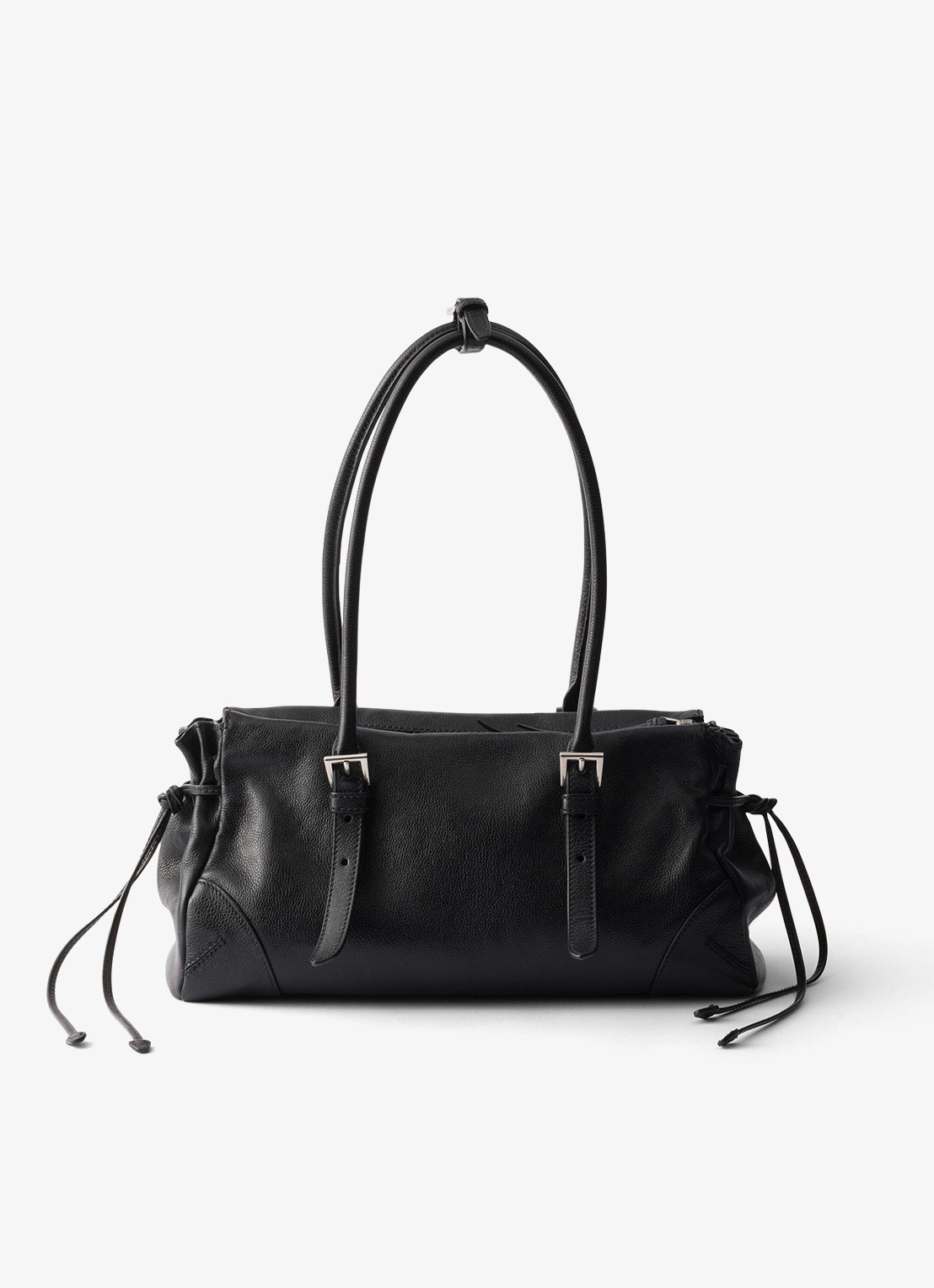 Prada Bonnie Medium schoudertas van kalfsleer - achterkant 5 zwart