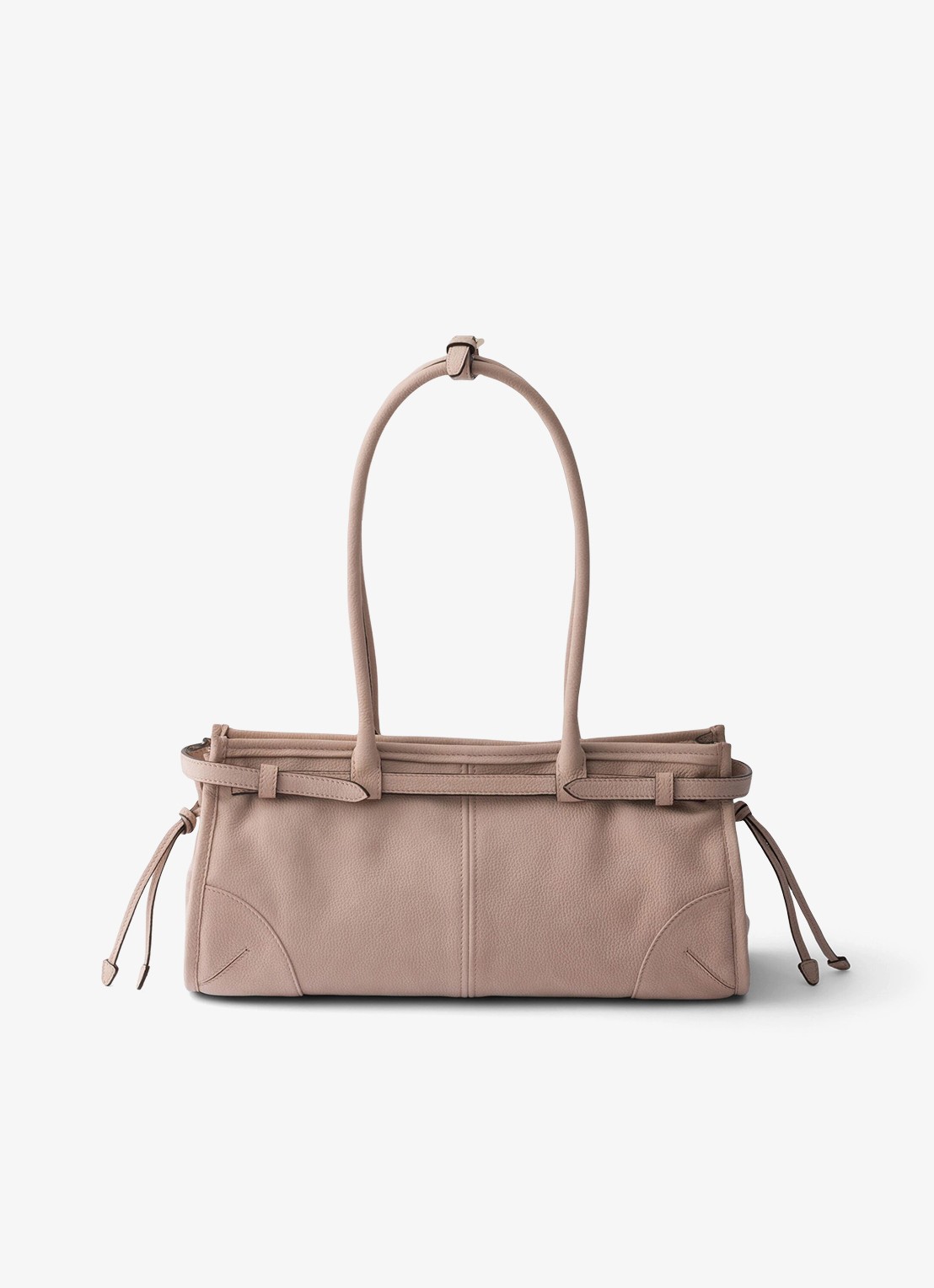 Prada Bonnie Medium schoudertas van nubuck - achterkant 3 oudroze