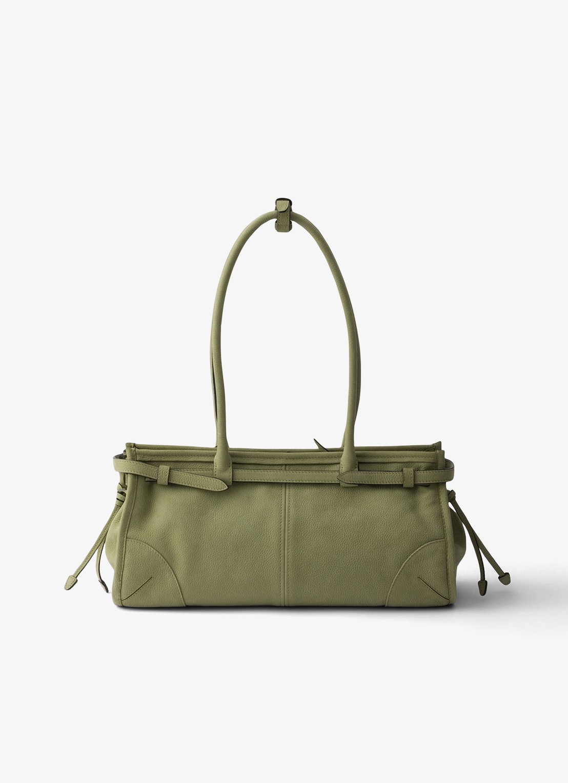 Prada Bonnie Medium schoudertas van nubuck - achterkant 4 groen